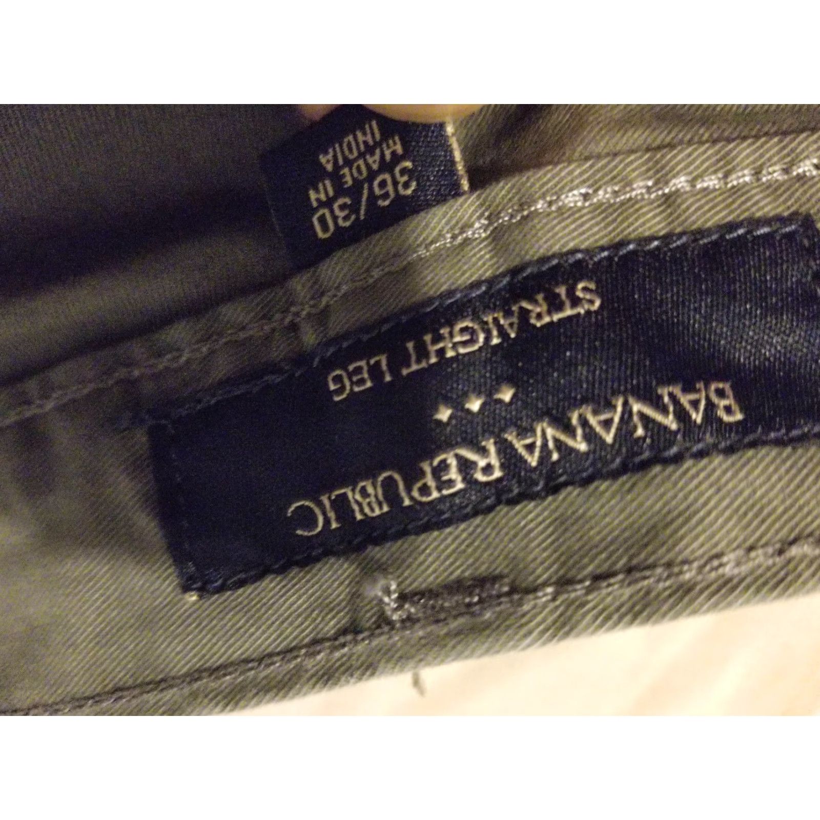 Banana Republic VINTAGE Banana Republic Jeans Pants 36x30 Cotton Straight Mens Green Casual Pants Jeans Size US 36 / EU 52 - 5 Thumbnail