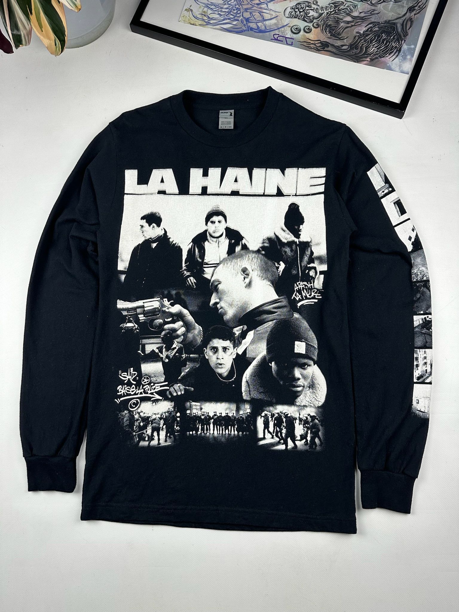 Vintage Vintage rare La Haine movie T-shirt Size US S / EU 44-46 / 1 - 1 Thumbnail