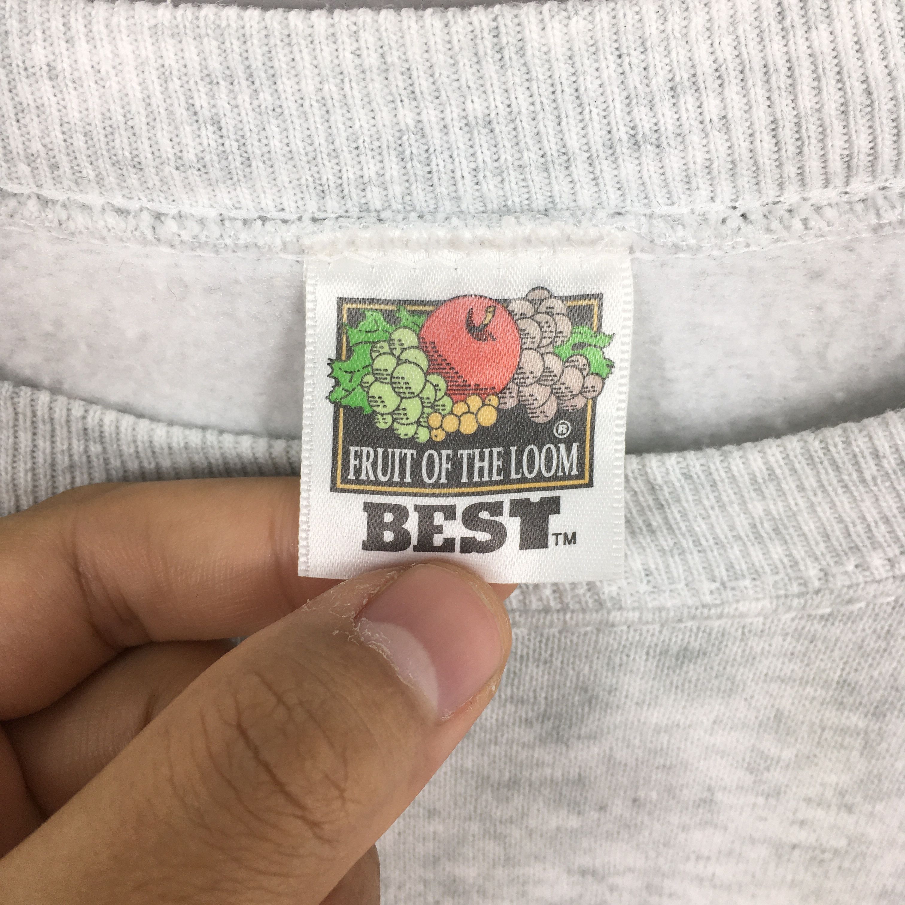 Fruit Of The Loom × NFL × Vintage Vintage 90s Miami Dolphins NFL Gray Sweatshirt XLarge Size US XL / EU 56 / 4 - 5 Thumbnail