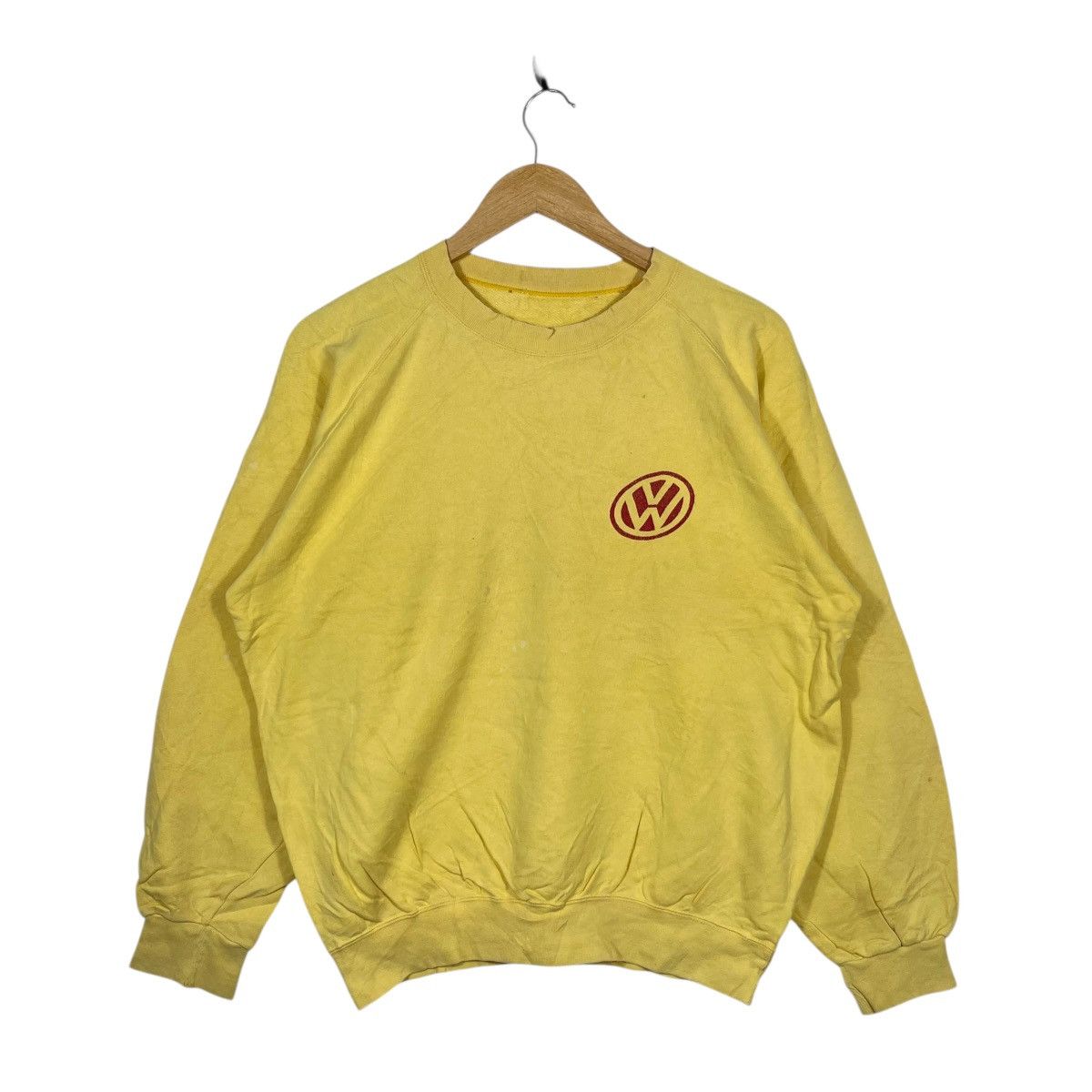 Vintage Vintage Volkswagen Motorsport Crewneck Sweatshirt Yellow VW Size US L / EU 52-54 / 3 - 2 Thumbnail