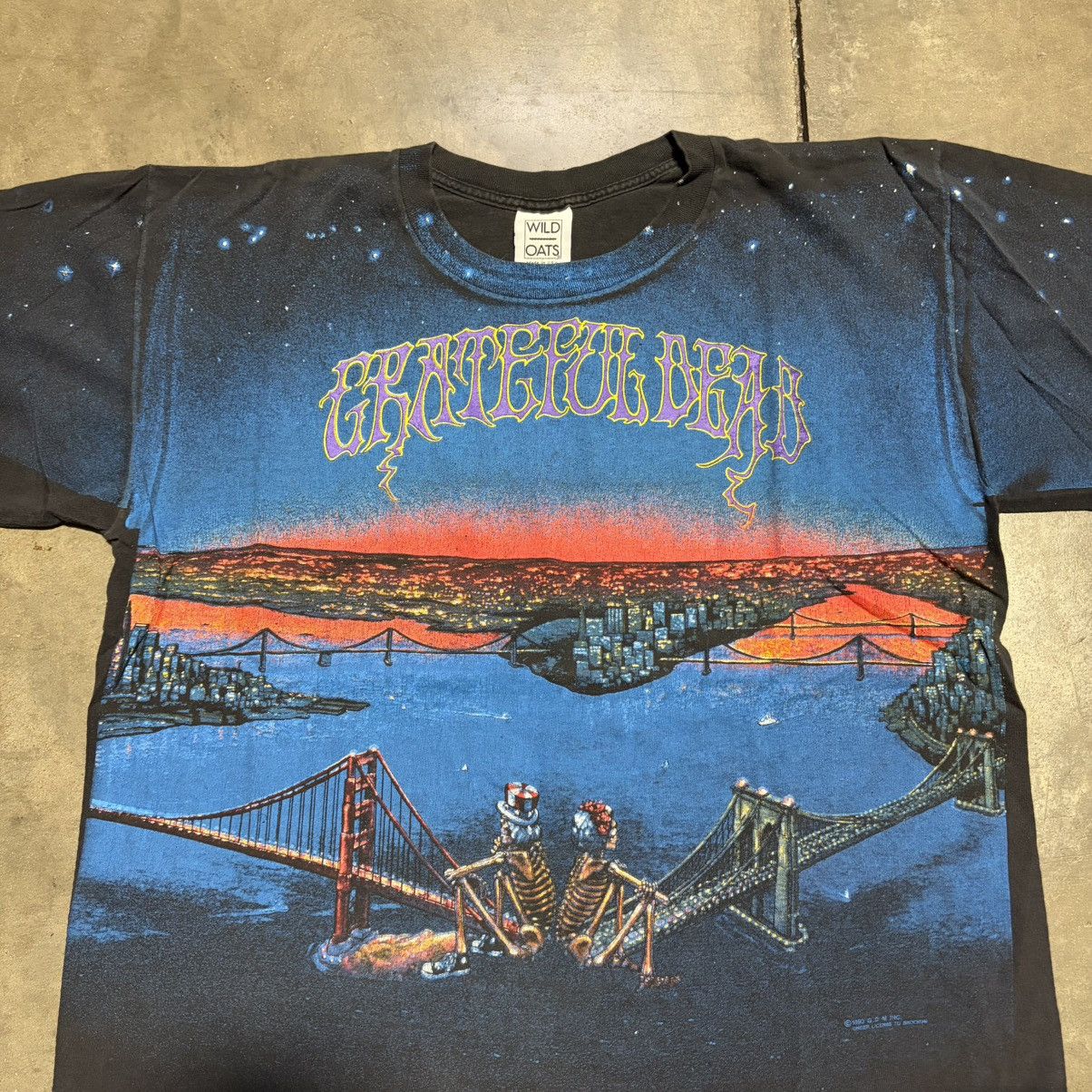 Grateful Dead Vintage 90s Grateful Dead Band T shirt San Francisco Bridge Size US XL / EU 56 / 4 - 4 Thumbnail