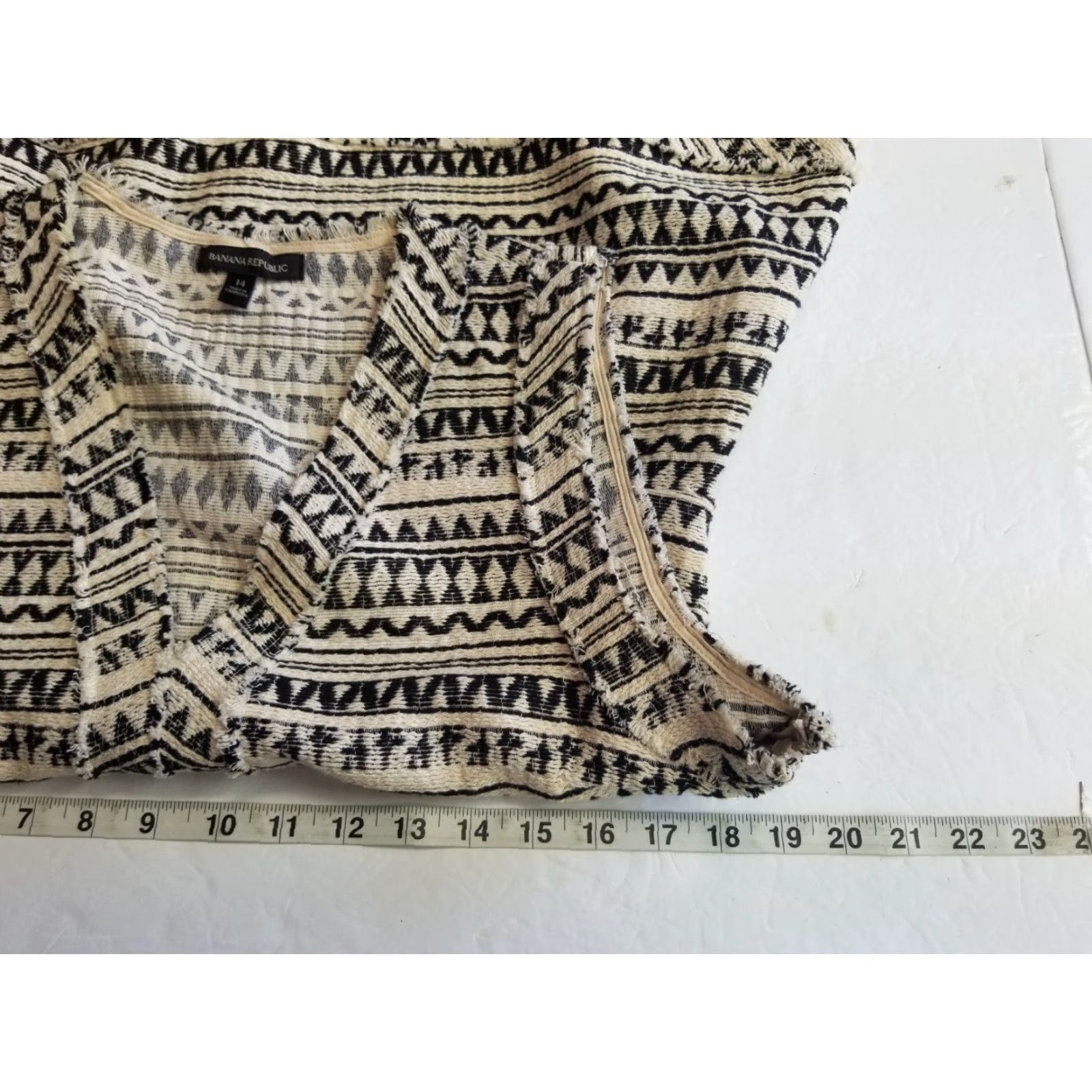 Banana Republic Banana Republic Shirt V-Neck Sleeveless Heavyweight Multicolor Knit Cotton Polyester Viscose XL Womens Pullover Size 14 Regular (No N/A) Size XL / US 12-14 / IT 48-50 - 4 Thumbnail