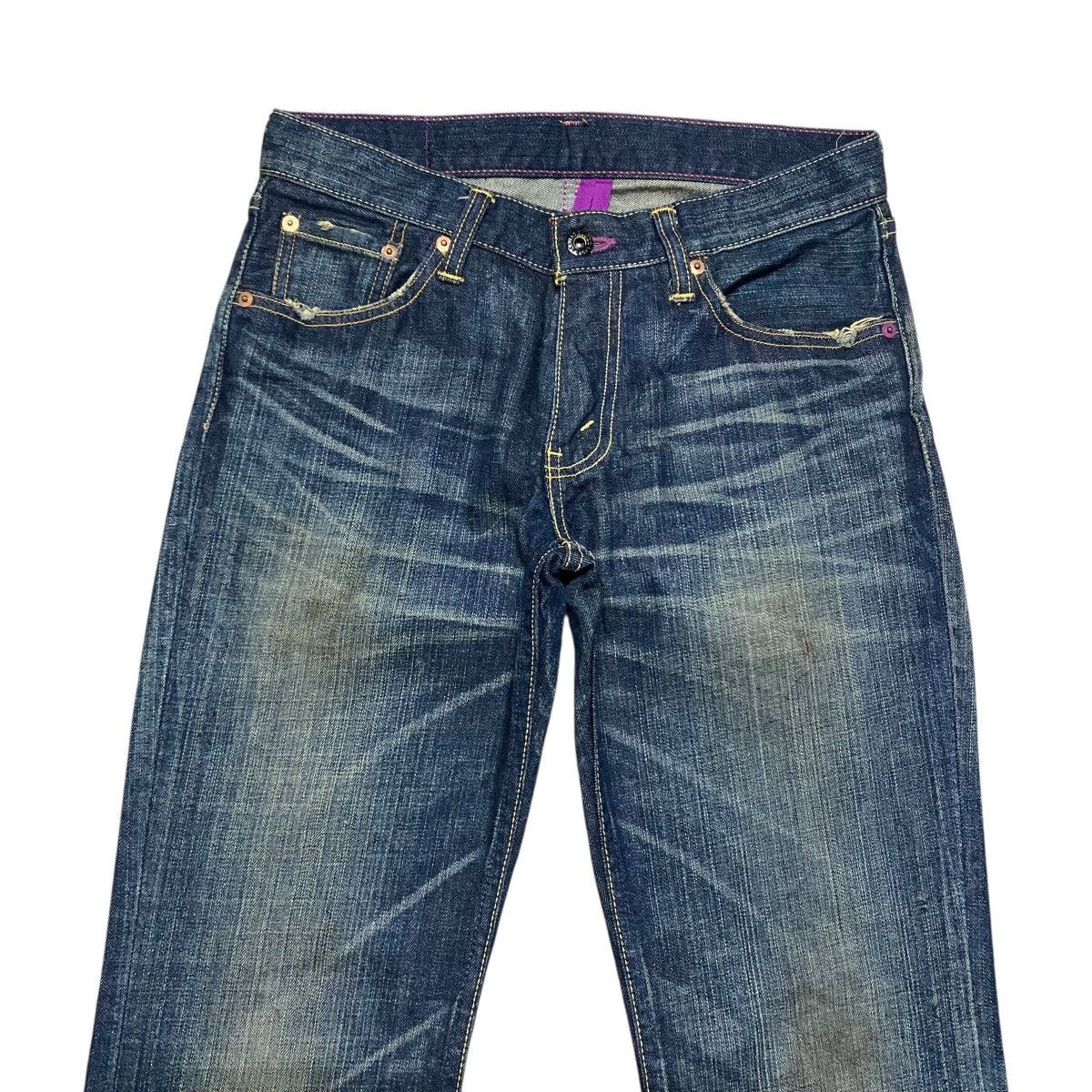 Levi's Levis 507 Purple Stitch Flare Jeans Size US 29 - 3 Thumbnail