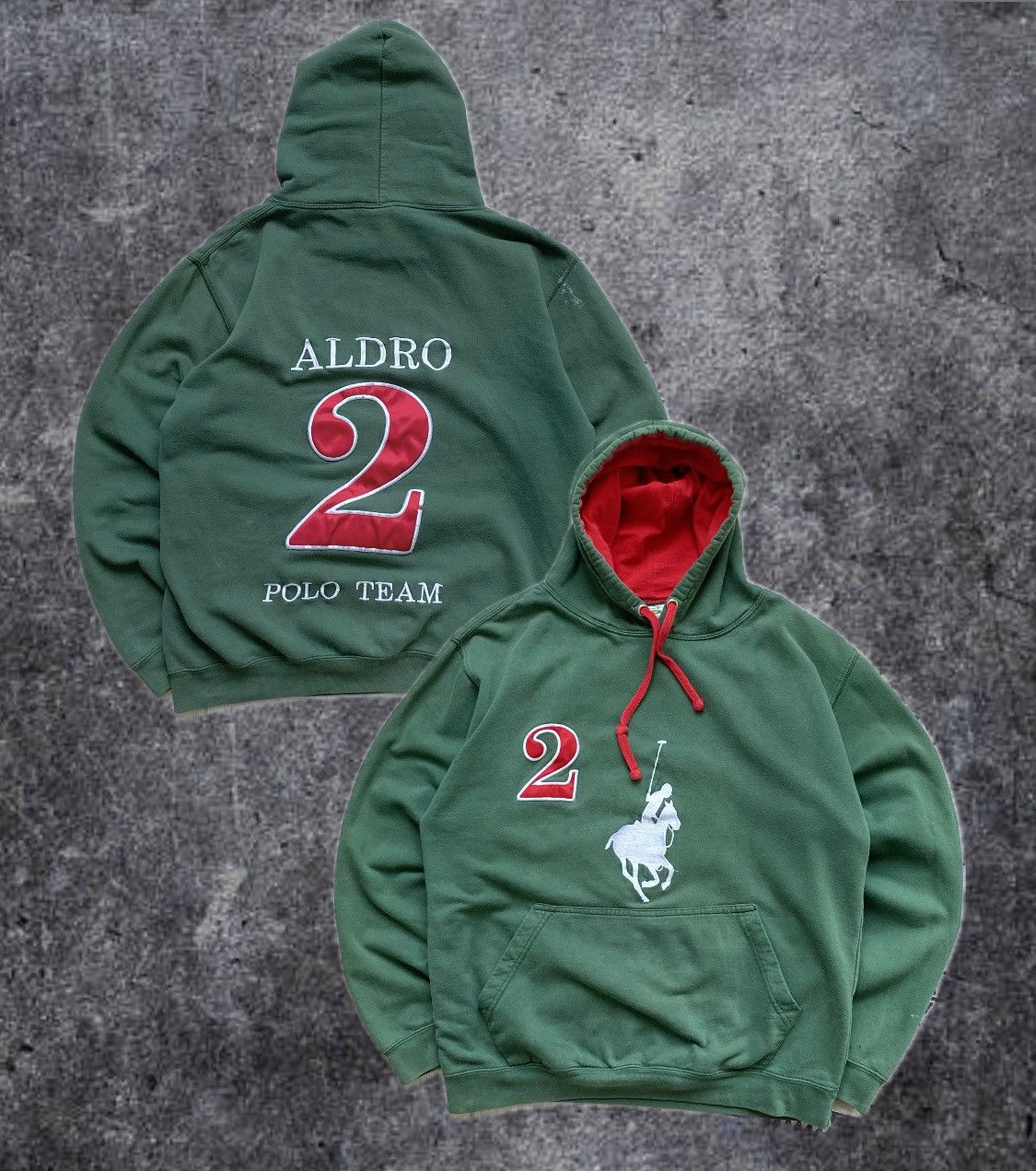 Beverly Hills Polo Club 🏇🏼Vintage Trashed Polo Team Hoodie Big logo Ralph lauren Size US M / EU 48-50 / 2 - 1 Thumbnail