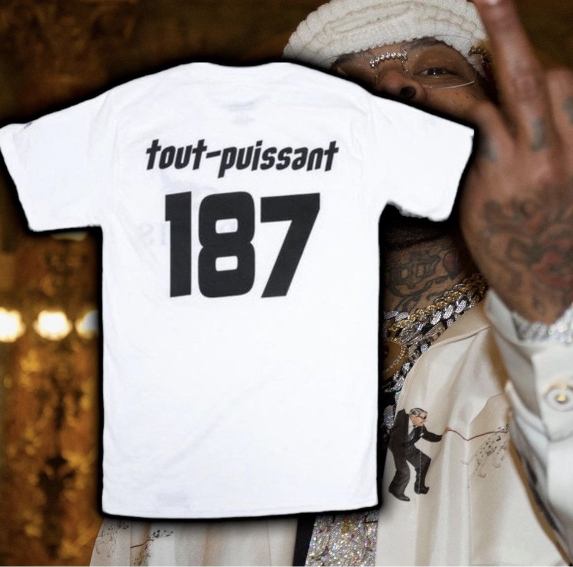Rap Tees Pray for Paris scorpion 🦂 Hoodie Size US M / EU 48-50 / 2 - 4 Thumbnail