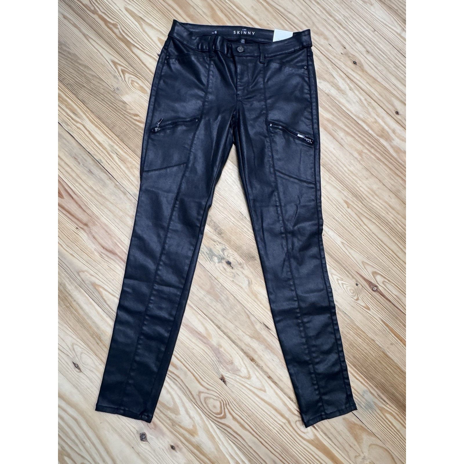 White House Black Market White House Black Market Faux Leather Pants Womens 6 Size 28" / US 6 / IT 42 - 2 Thumbnail