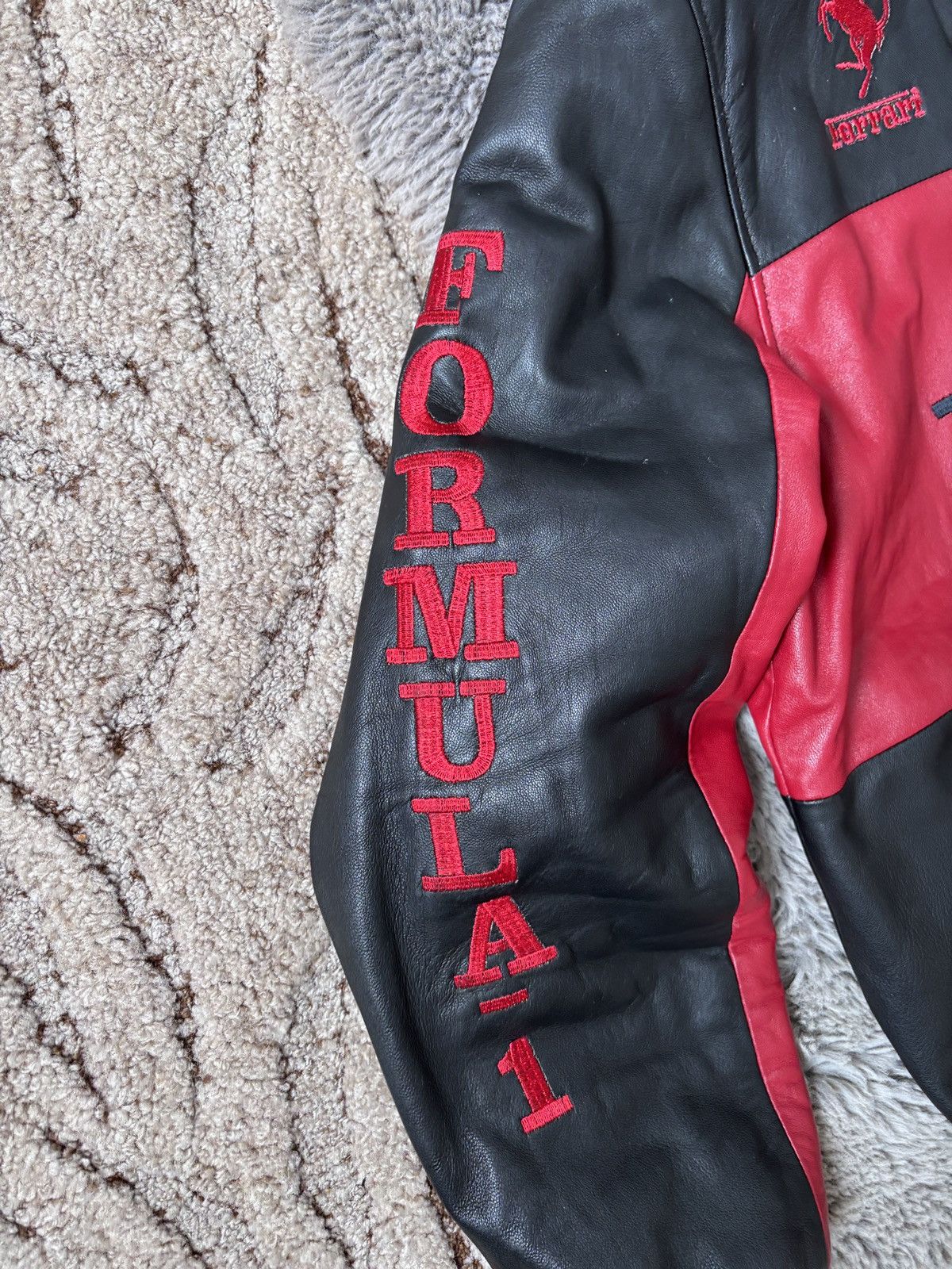 Ferrari Ferrari Racing Vintage Leather Bomber Jacket Size US M / EU 48-50 / 2 - 6 Thumbnail