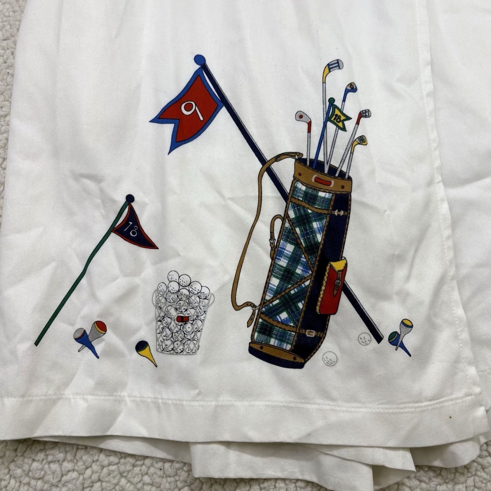 Vintage VINTAGE Jason Maxwell White Golf Wrap Skort Skirt Womens L Size 36" / US 14 / IT 50 - 2 Thumbnail