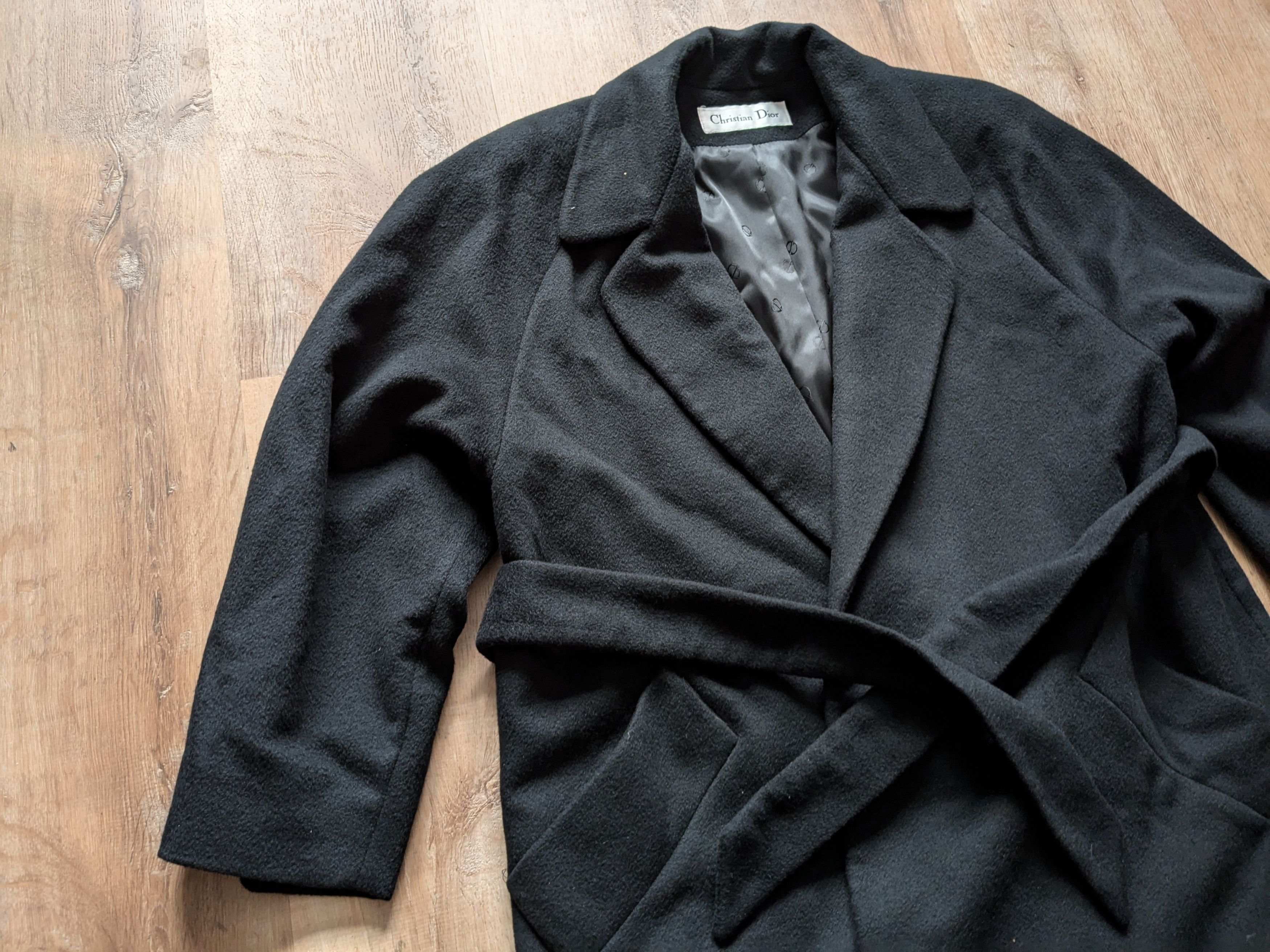 Dior Christian Dior Loro Piana Coat Black Cashmere Size 2 Size US M / EU 48-50 / 2 - 2 Thumbnail