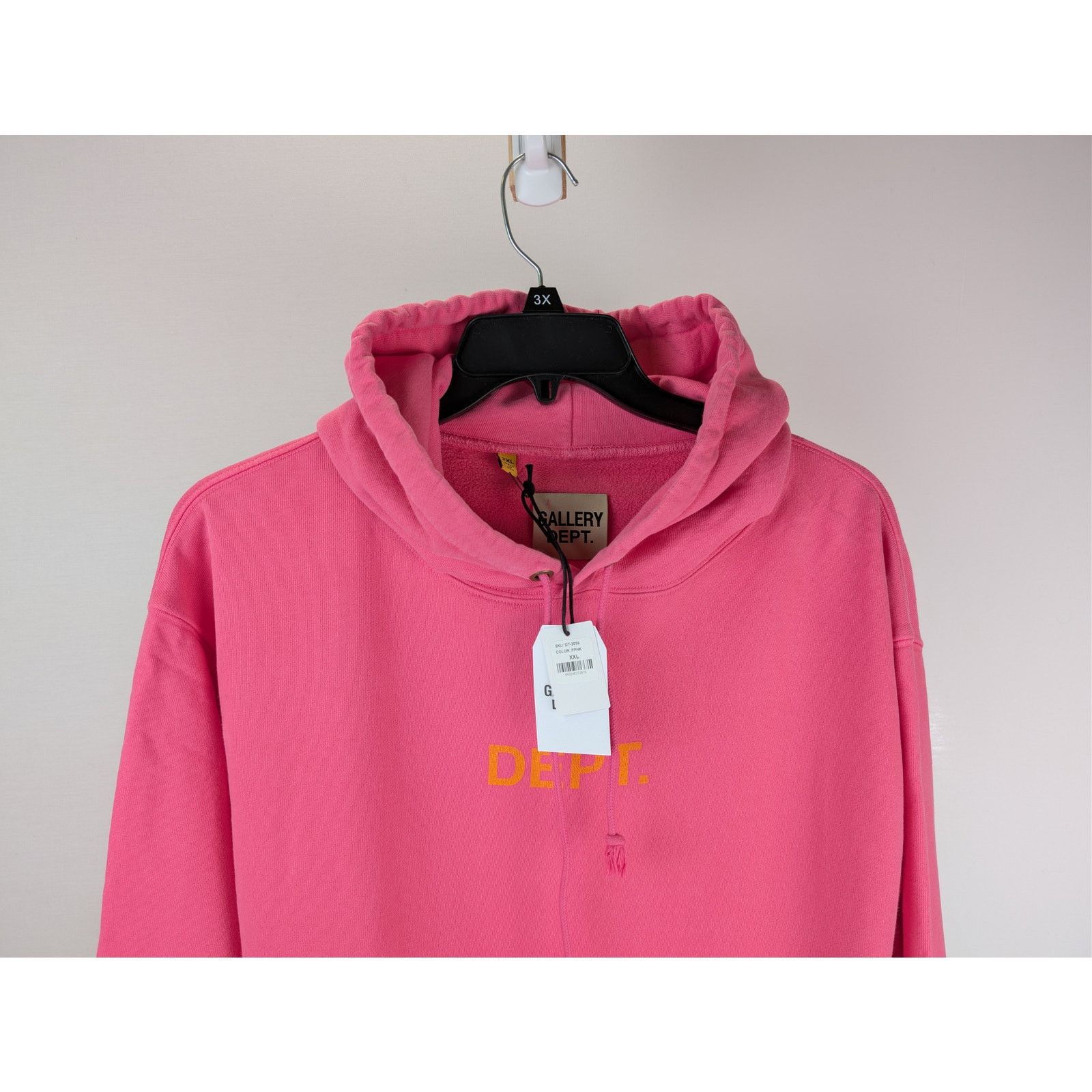 Gallery Dept. o1rshd1 Sweater Dept Logo Hoodie in Flo Pink Size US XXL / EU 58 / 5 - 3 Thumbnail