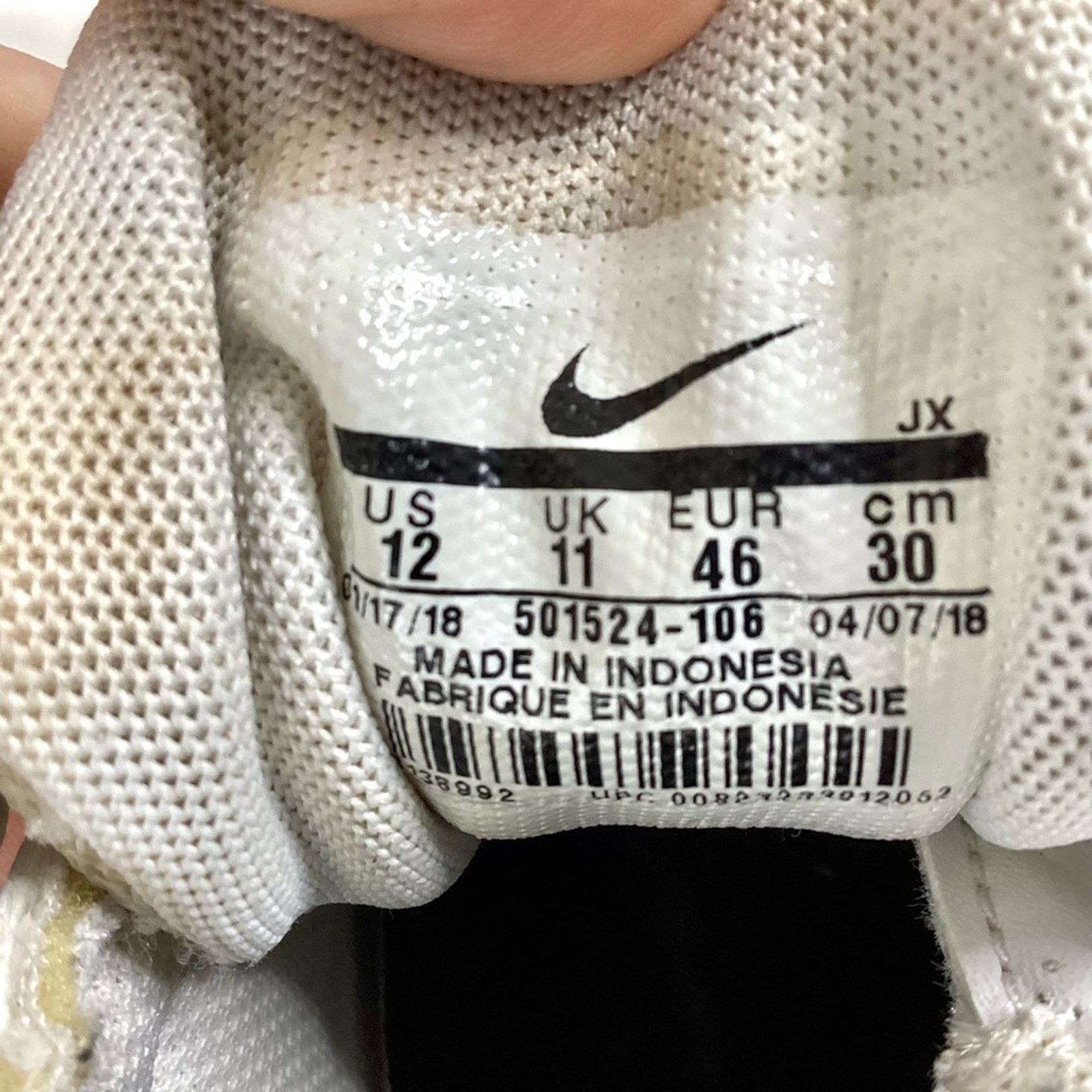 Nike Nike Shox NZ EU White Black Size US 12 / EU 45 - 7 Thumbnail