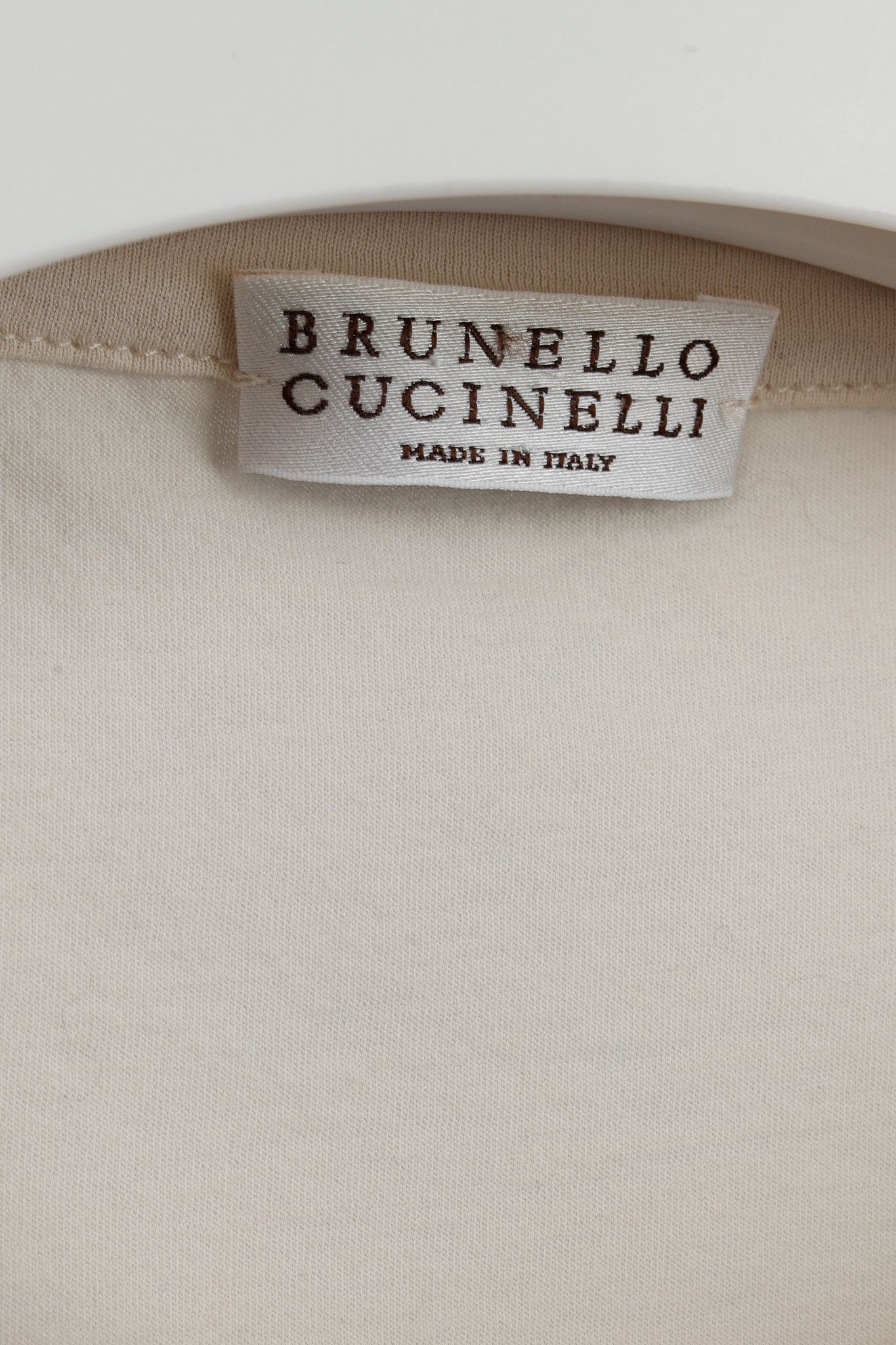 Brunello Cucinelli Brunello Cucinelli Embossed-Stripe Drawstring Hem T-Shirt Size S / US 4 / IT 40 - 7 Thumbnail