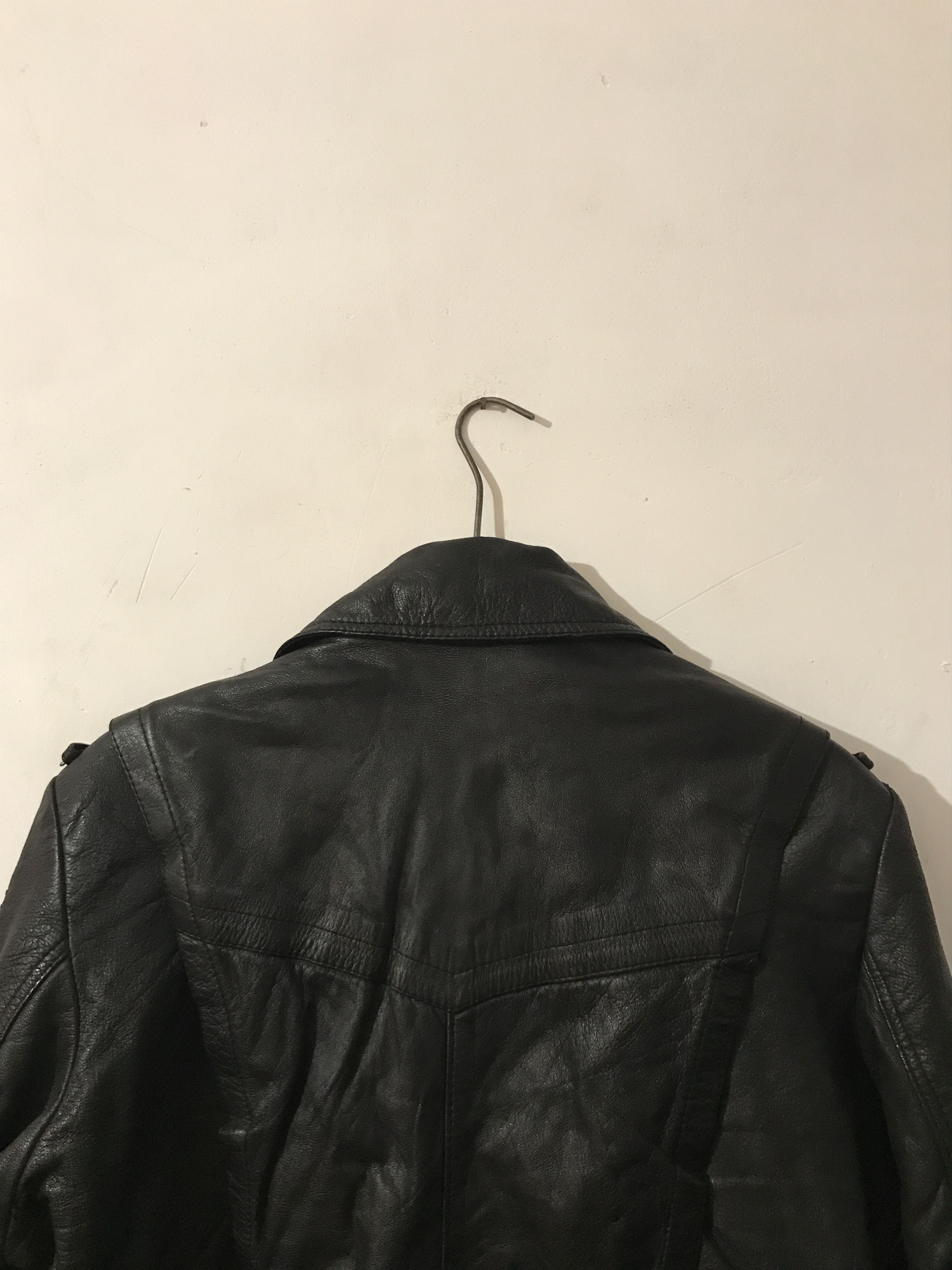 Vintage Vintage 80s Scandinavian DANISH Leather Biker Jacket L-XL Size US L / EU 52-54 / 3 - 8 Thumbnail