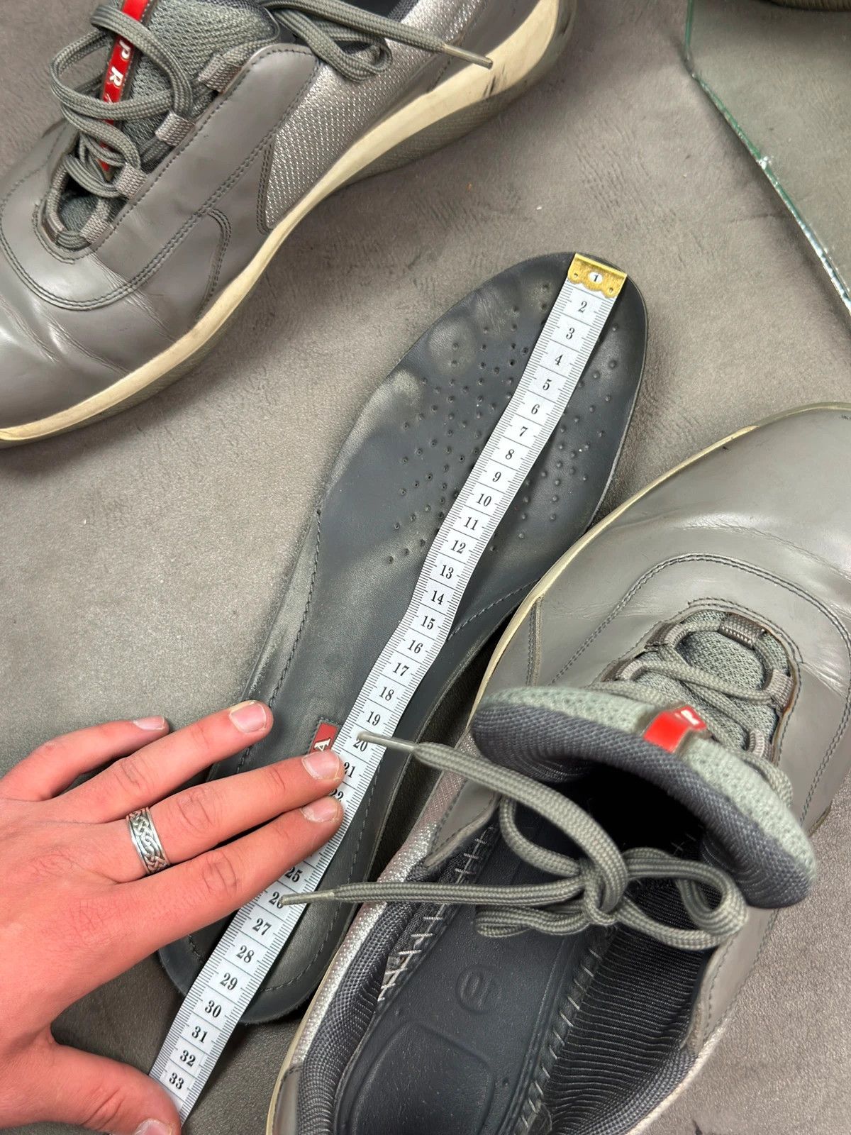 Prada Prada OG American Cup 2000’s grey trainers Size US 12 / EU 45 - 12 Thumbnail