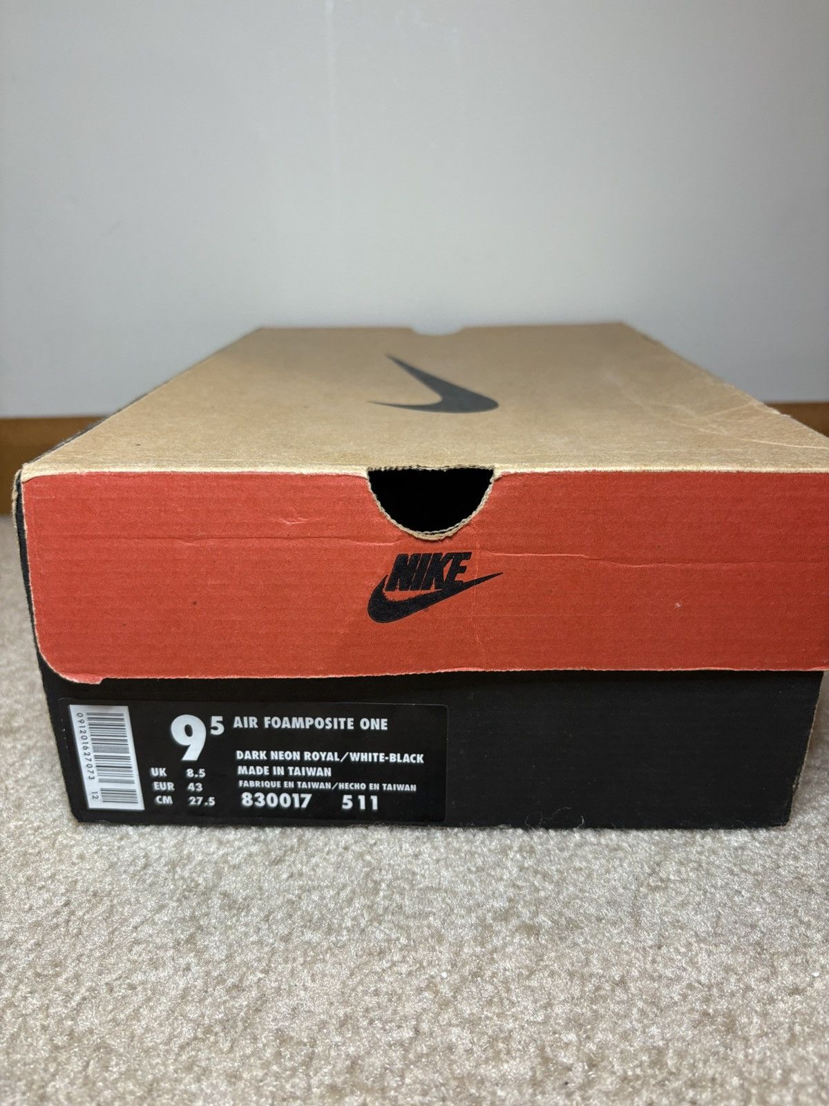Nike Size 9.5 DS 1997 Nike Air Foamposite One Royal 830017-511 Size US 9.5 / EU 42-43 - 9 Thumbnail