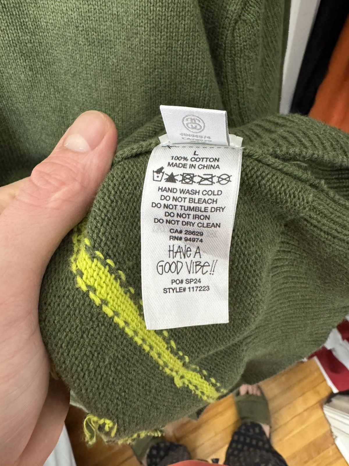 Stussy STUSSY LAGUNA ICON SWEATER Size US L / EU 52-54 / 3 - 6 Thumbnail