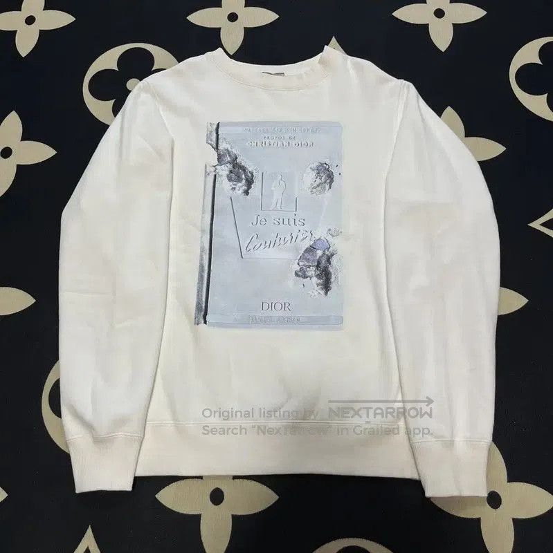 Dior Dior White Men's Sweatshirt with Graphic Print . Size US XXS / EU 40 - 1 Thumbnail
