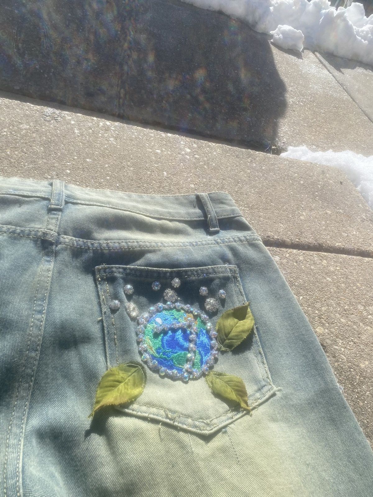 Japanese Brand 🌼💐🌻Garden of Grace 💐🌼🌻Denims Sample Size US 34 / EU 50 - 9 Thumbnail