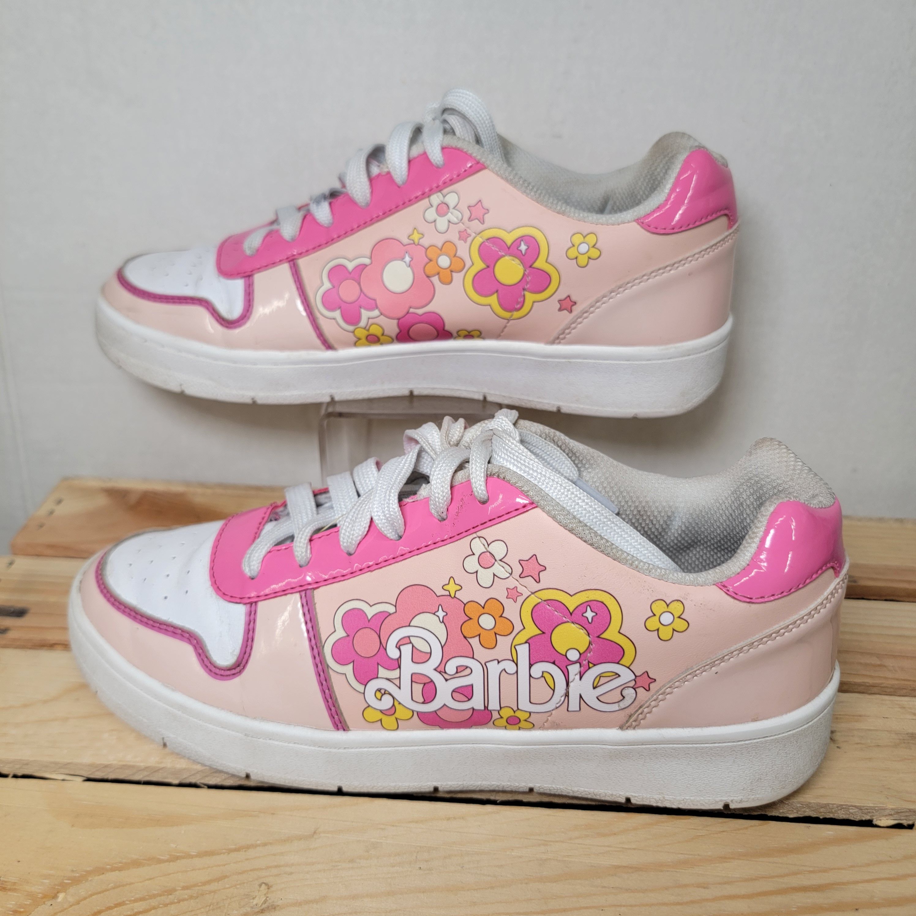 Other Barbie Pink & White Tennis Shoes - Size 8 Adult Size US 8 / IT 38 - 3 Thumbnail