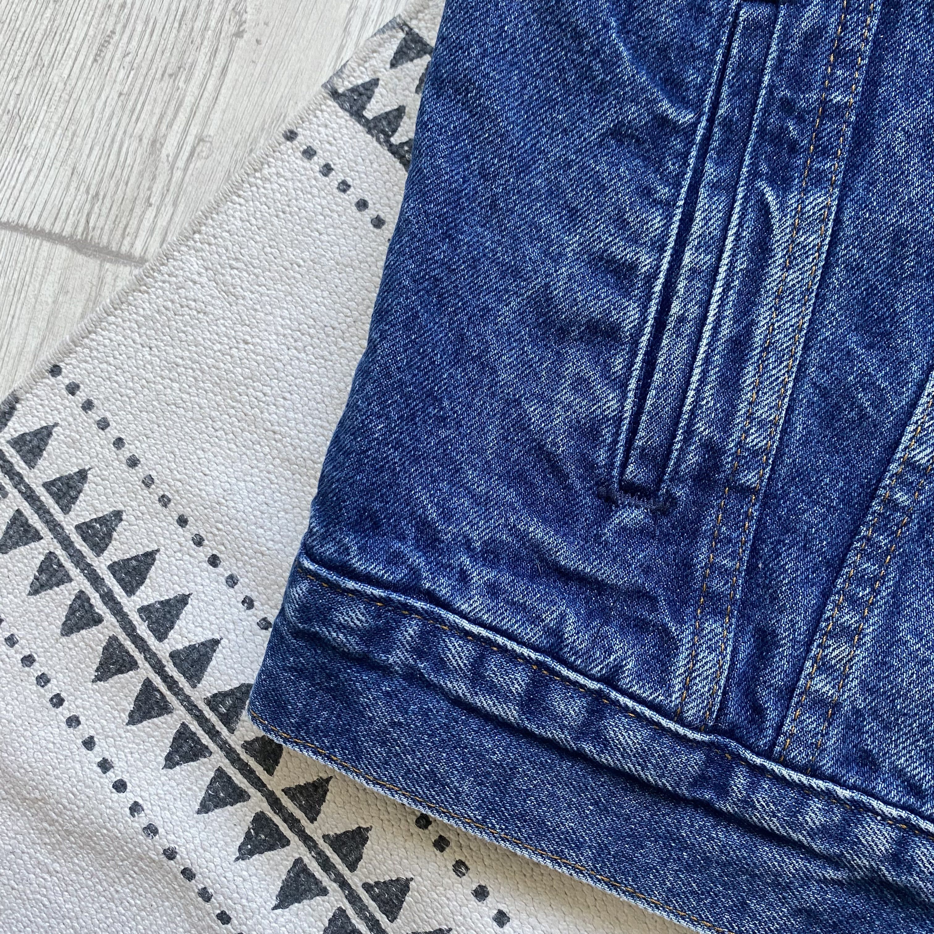 Levi's Vintage Clothing Vintage Levis denim Vest Jacket jeans Plaid lining Size US M / EU 48-50 / 2 - 6 Thumbnail