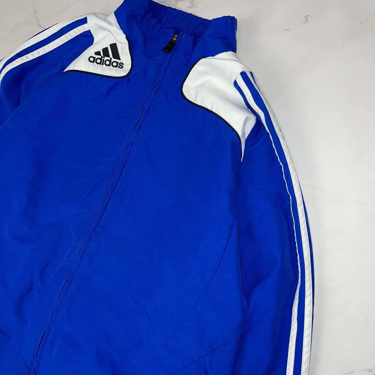 Adidas Adidas Vintage Blue Track Jacket Windbreaker Retro Jacket Size US XL / EU 56 / 4 - 4 Thumbnail