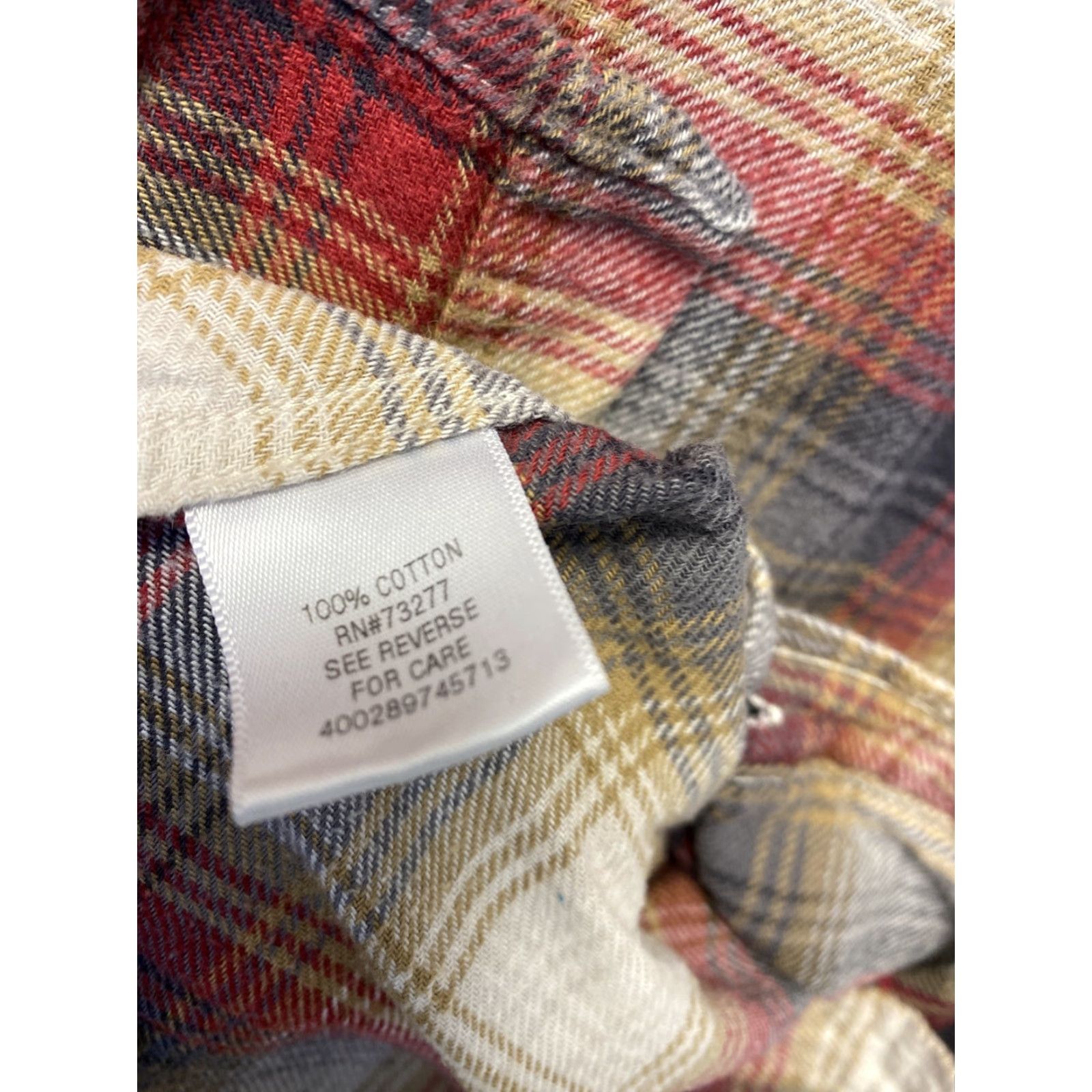 Croft & Barrow Croft & Barrow Flannel Shirt Button-Up Men's Medium Multicolor Plaid Long Sleeve Classic Size US M / EU 48-50 / 2 - 6 Thumbnail