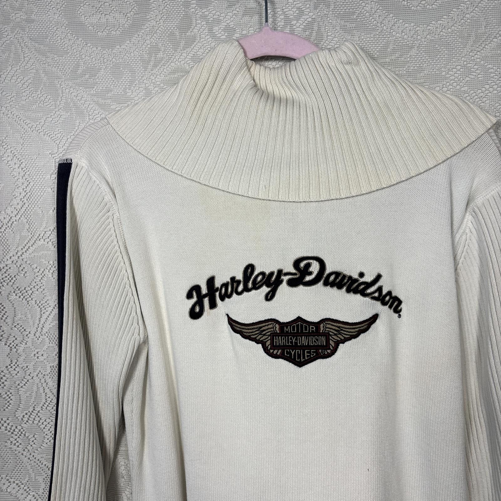 Harley Davidson vintage harley davidson sweater zip up Size L / US 10 / IT 46 - 5 Thumbnail