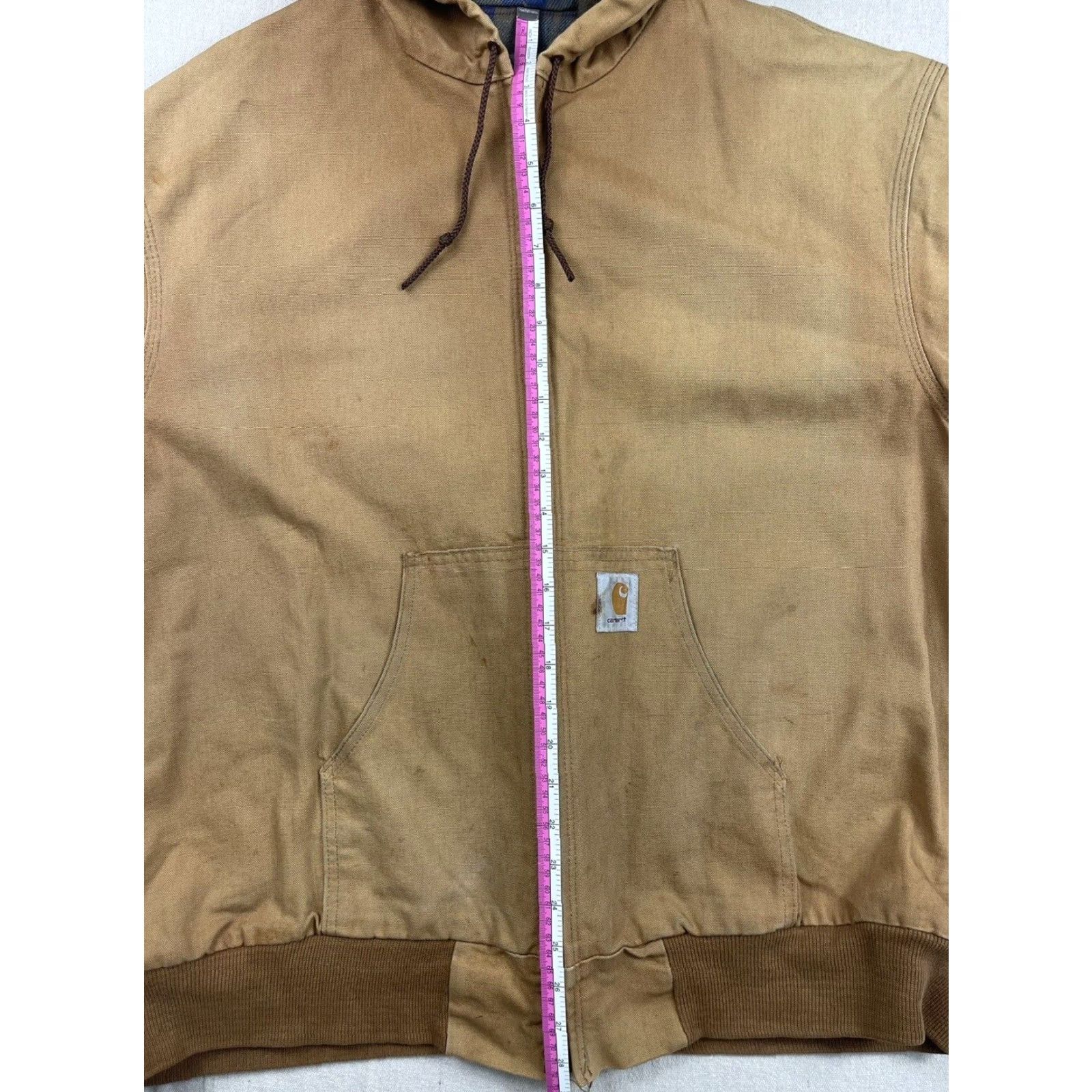 Carhartt VINTAGE Carhartt Jacket 2XL Bomber Jacket Brown Flannel Lined 90s Workwear Mens Size US XXL / EU 58 / 5 - 7 Thumbnail