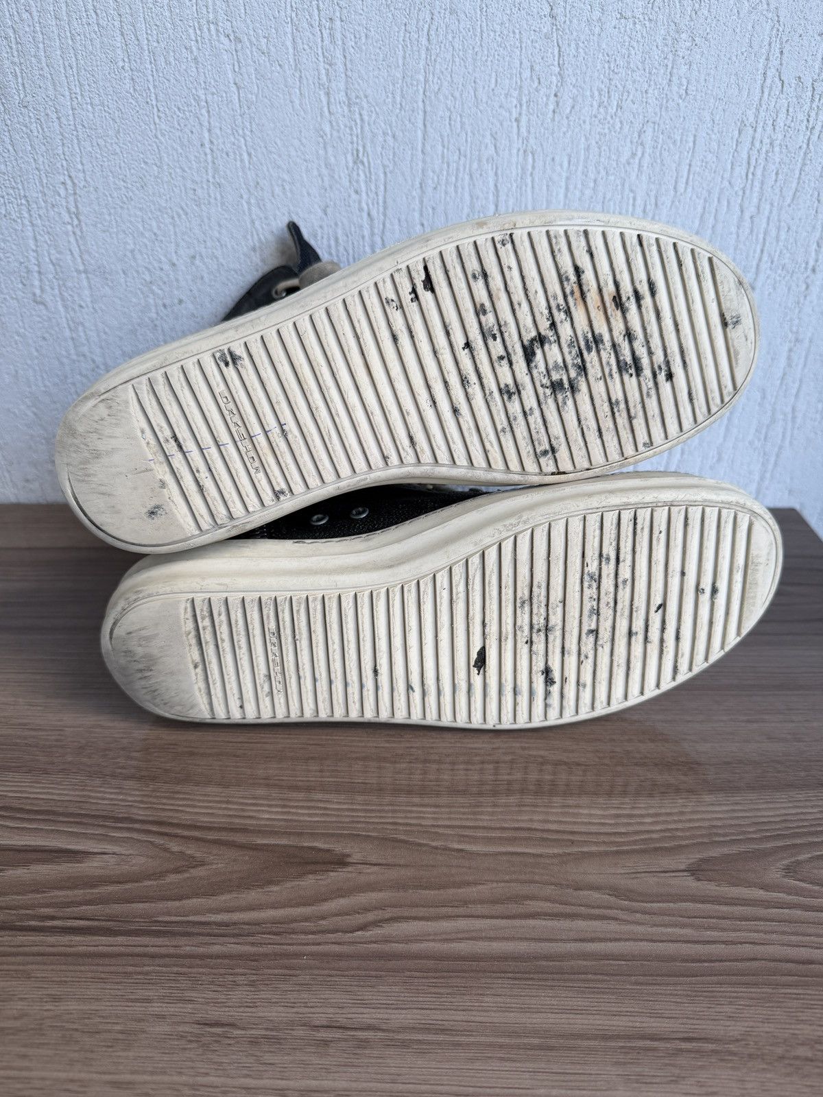 Rick Owens Drkshdw subhuman waxed ramones Size US 11 / EU 44 - 21 Thumbnail