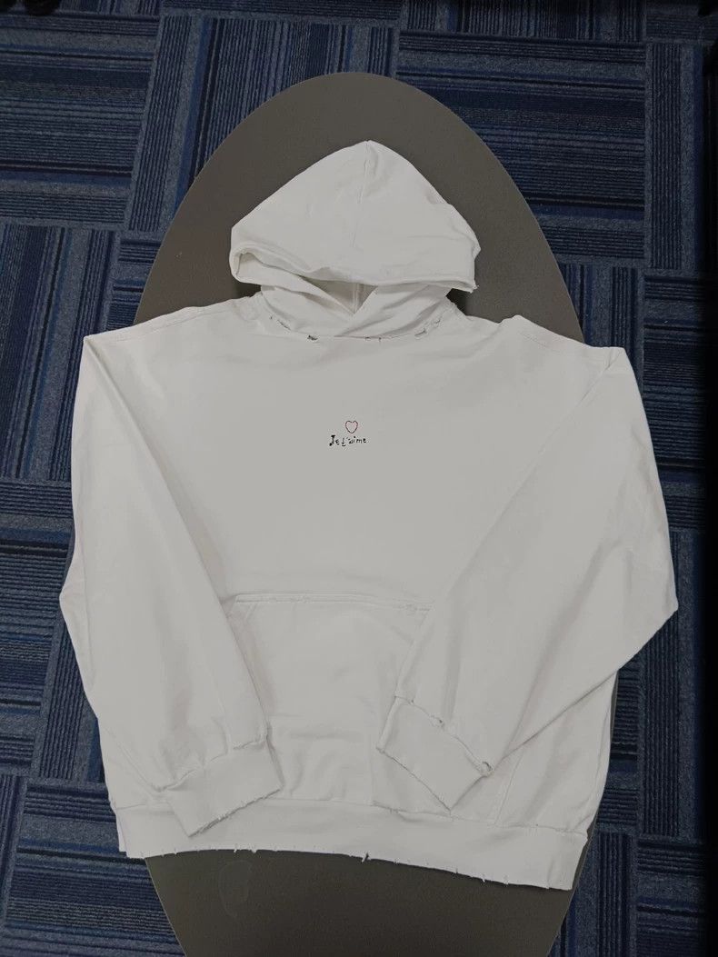 Balenciaga Balenciaga Love letter hoodie white Size US M / EU 48-50 / 2 - 1 Thumbnail