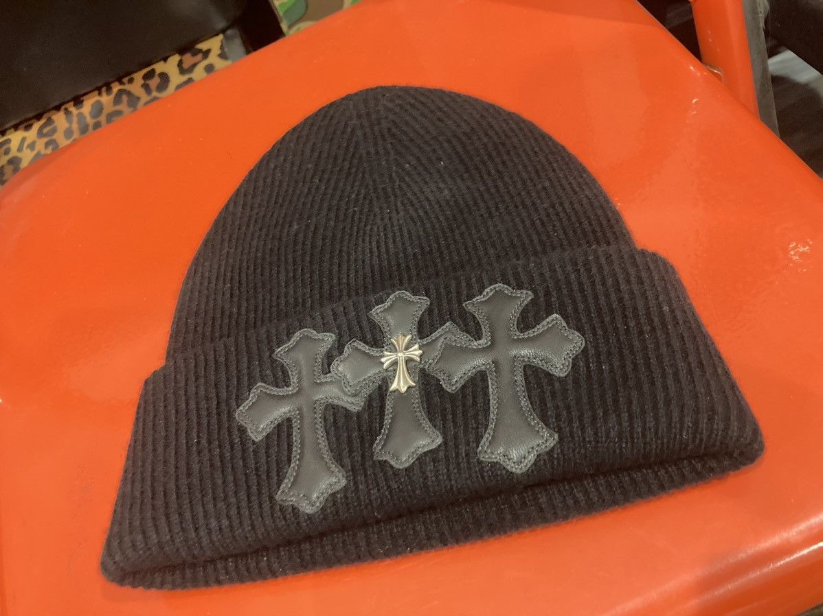 Chrome Hearts Chrome hearts triple cross patch cashmere beanies Size ONE SIZE - 1 Thumbnail