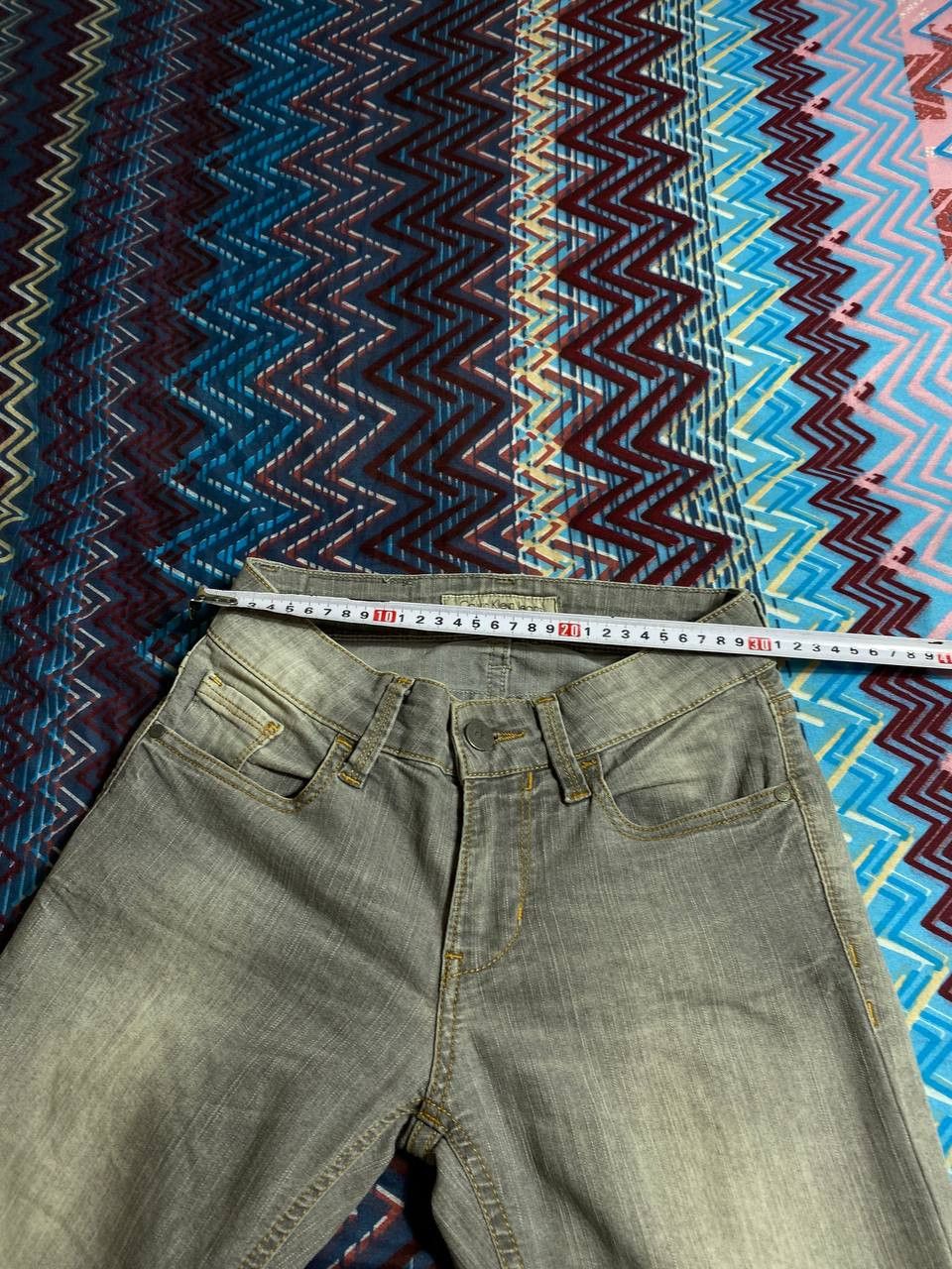 Calvin Klein × Vintage JAPANESE RETRO SELVAGE Skinny JEANS Size 25" / US 0 / IT 36 - 11 Thumbnail