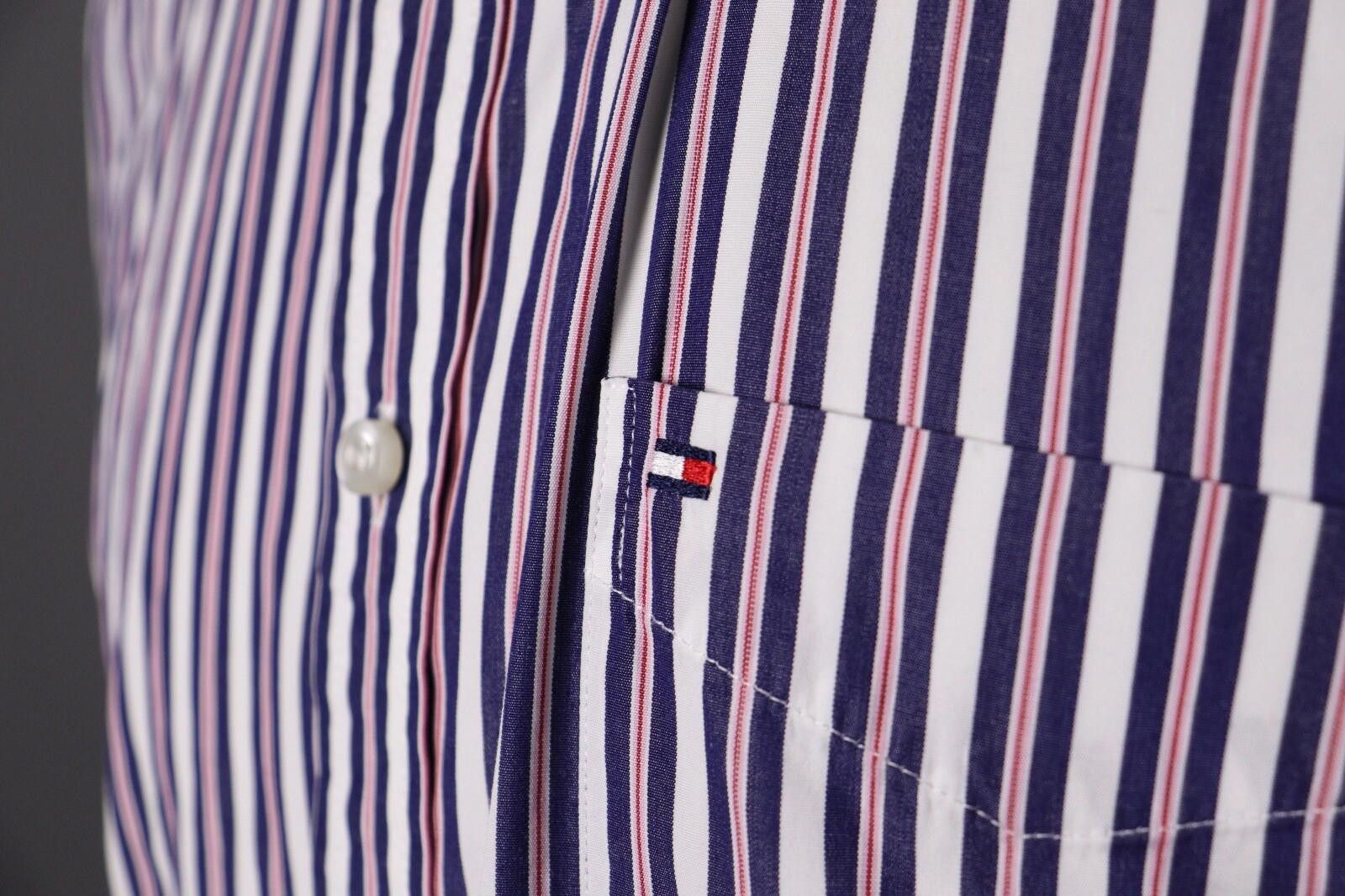 Tommy Hilfiger Tommy Hilfiger 80's Two Ply Multicolor Stripe Shirt L Size US L / EU 52-54 / 3 - 6 Thumbnail