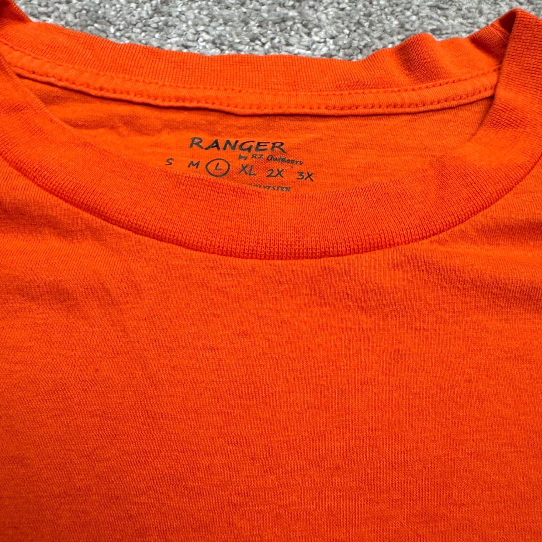 Vintage Ranger RZ Real Tree Eat Sleep Hunt Deer Graphic T-Shirt Mens Large Orange Tee Size US L / EU 52-54 / 3 - 4 Thumbnail