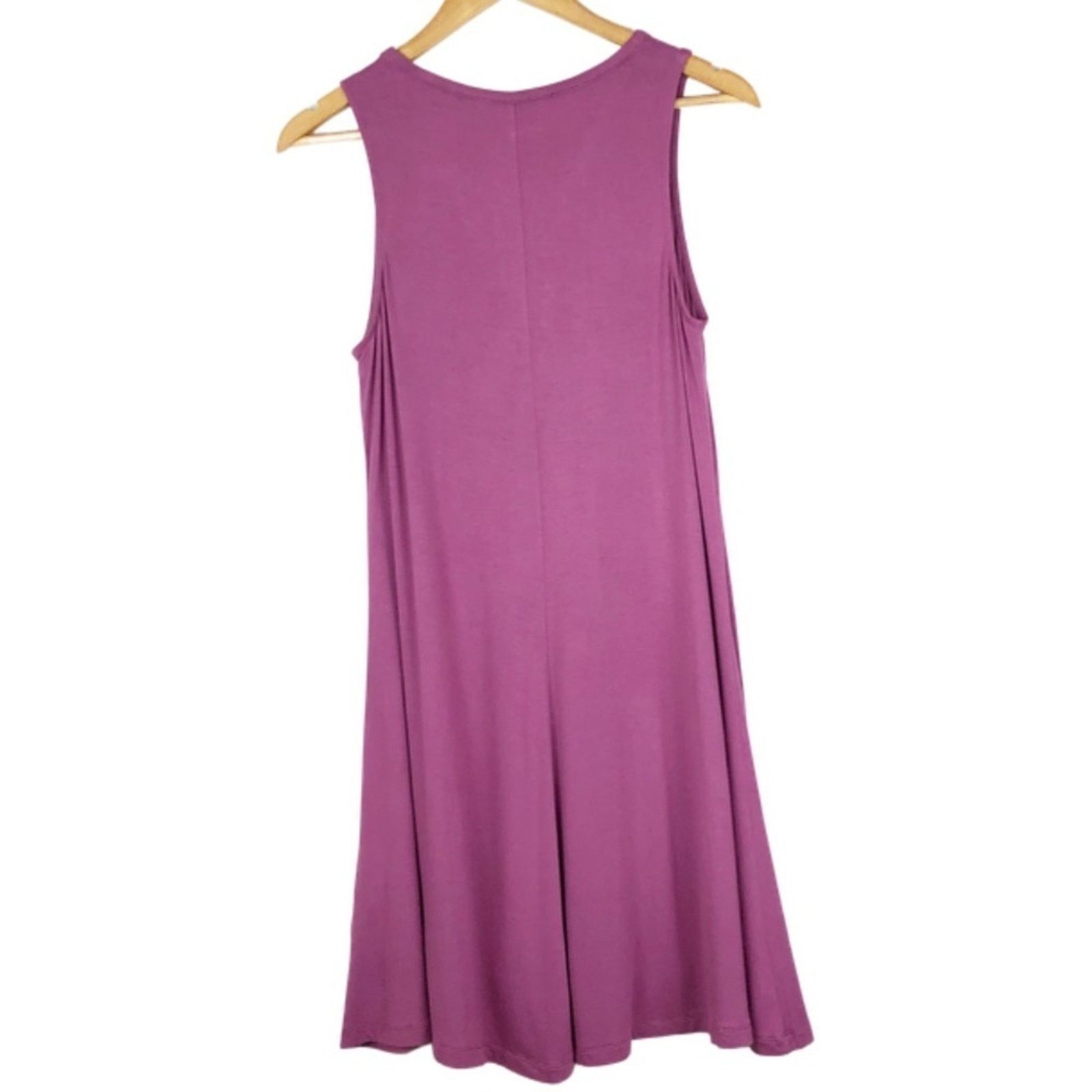 Express Express Women’s Lace Up Trapeze Hem Purple Mini Dress Size M / US 6-8 / IT 42-44 - 11 Thumbnail