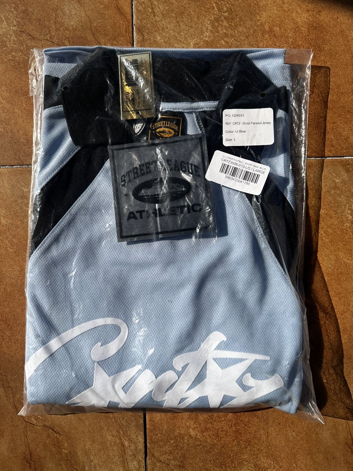 Corteiz Corteiz Allstarz Jersey Baby Blue L Size US L / EU 52-54 / 3 - 3 Thumbnail
