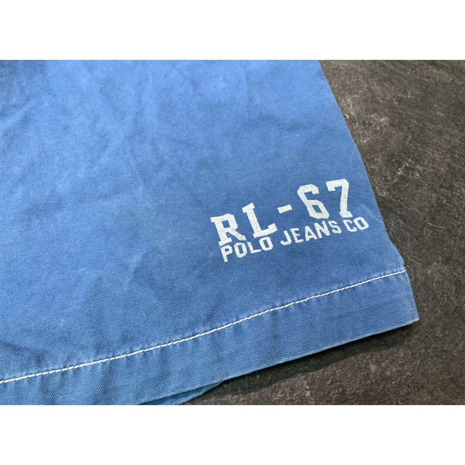 Polo Ralph Lauren VINTAGE Polo Ralph Lauren RL 67 Beach Shorts XL Blue Cargo Mens Size US XL / EU 56 / 4 - 2 Thumbnail