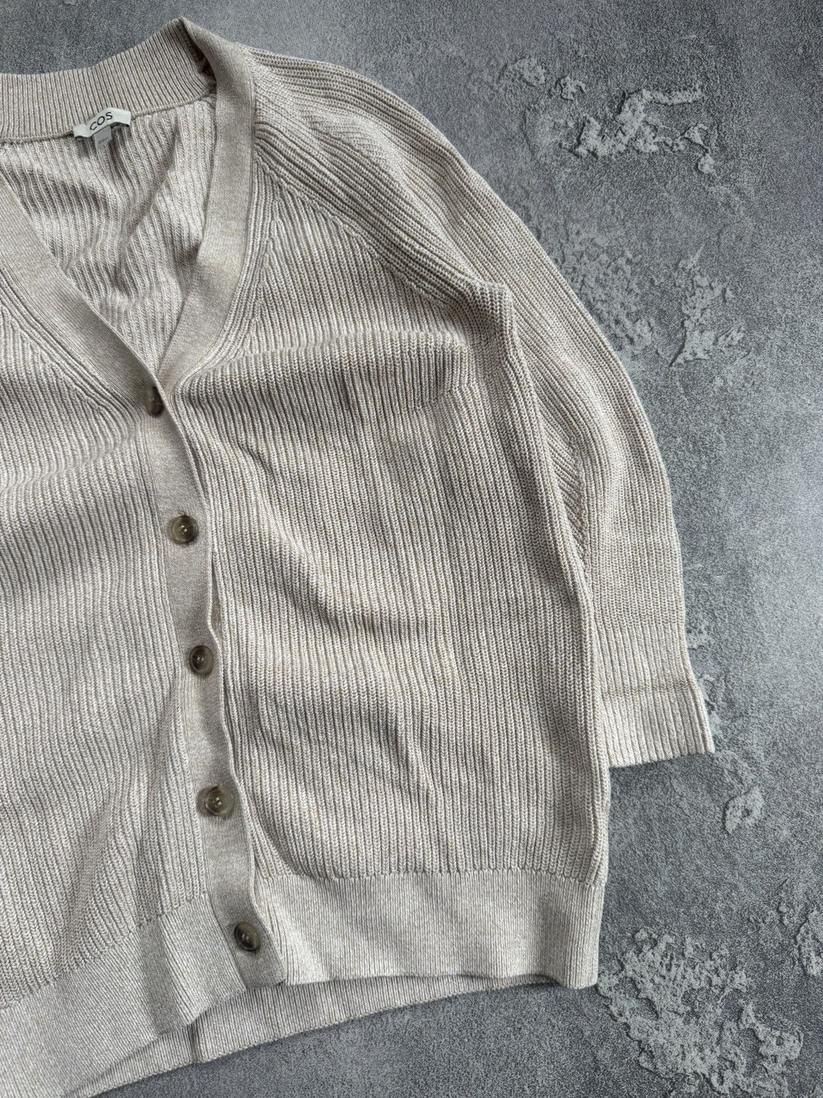 Cos × Designer COS S button up knitwear cardigan sweater jumper pullover Size S / US 4 / IT 40 - 6 Thumbnail