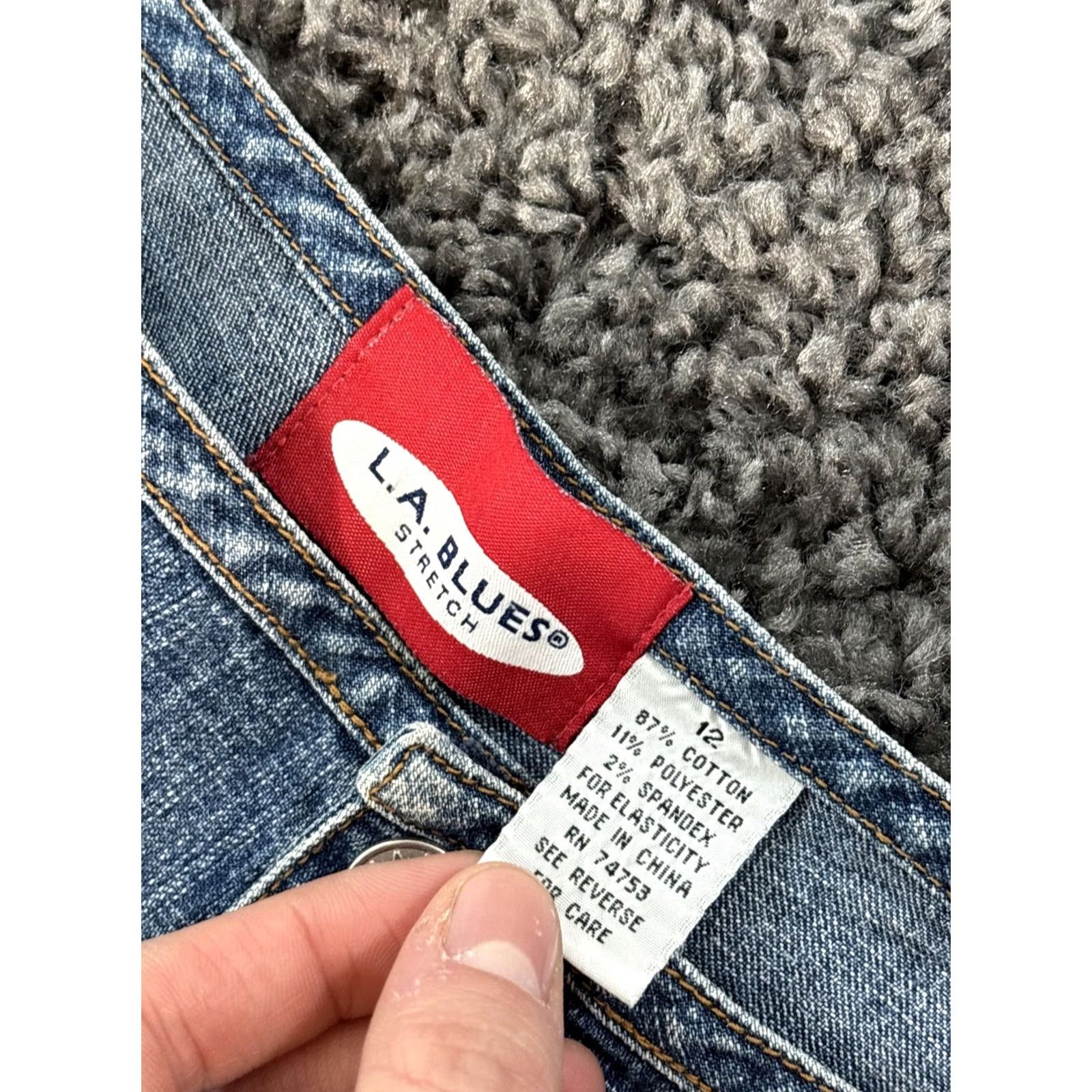 Vintage VINTAGE LA Blues Capri Jeans Womens 32x24 Button Fly Pockets Boho Blue 32 Waist Ladies Jeans Size 24" / US 00 / IT 34 - 6 Thumbnail