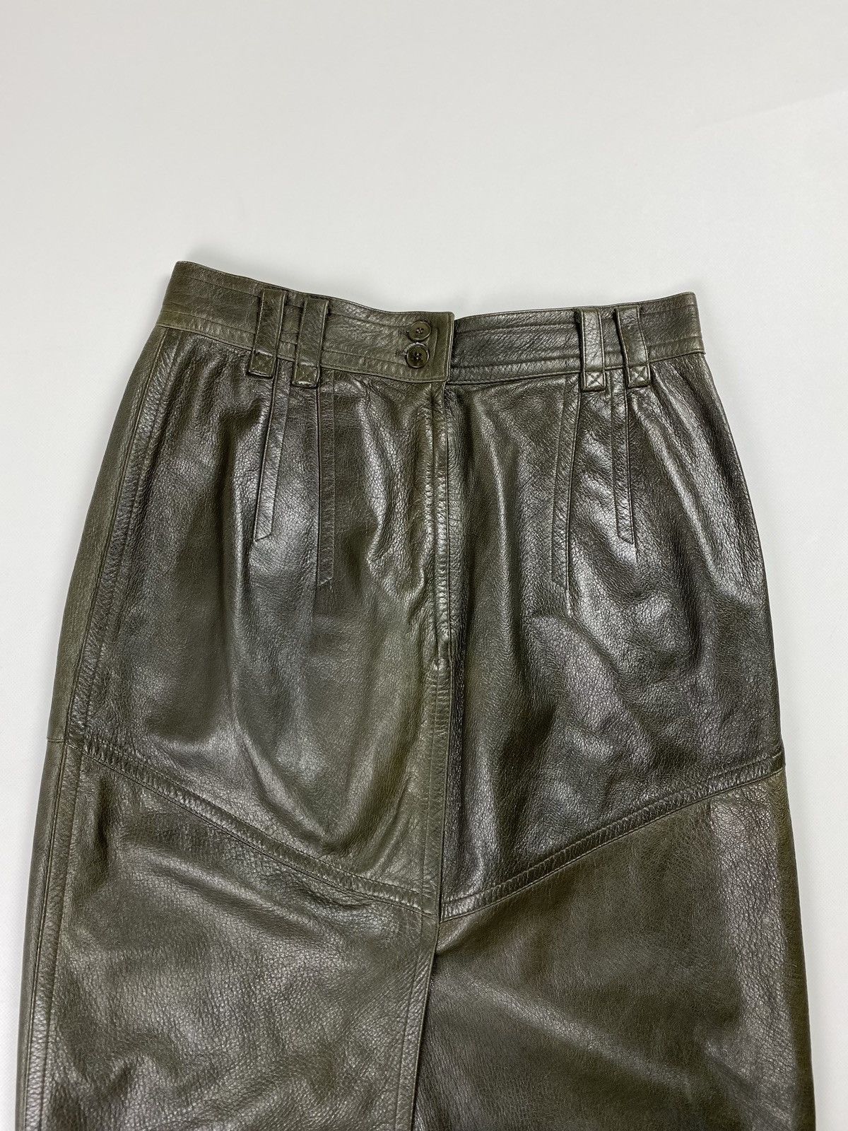 Jil Sander × Vintage Jil Sander vintage ladies leather skirt size 40 Size 27" / US 4 / IT 40 - 7 Thumbnail