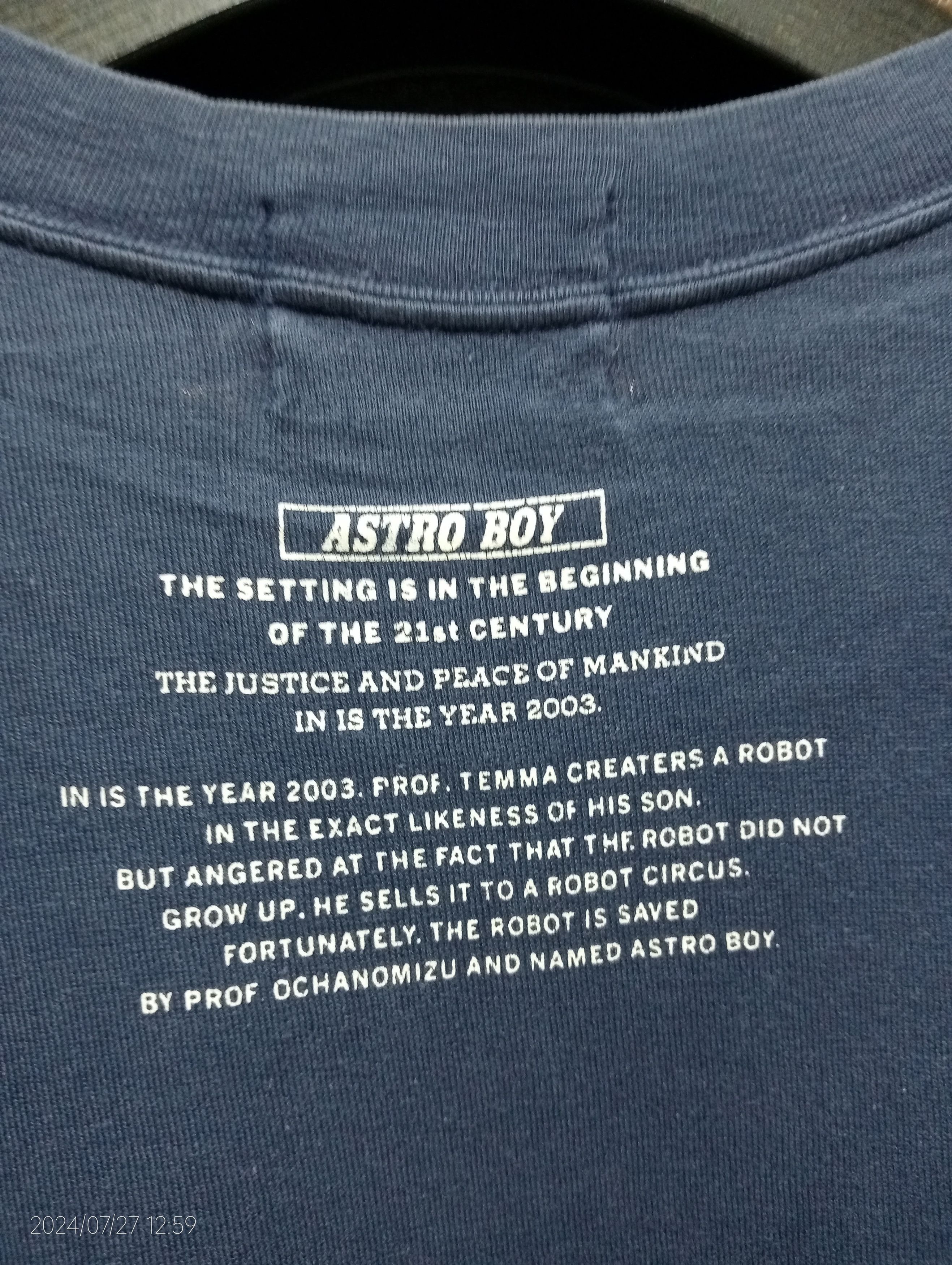 Anime × Japanese Brand × Vintage VTG Single Stitch Mighty Atom Astro Boy Super Robot Tee Size US M / EU 48-50 / 2 - 5 Thumbnail