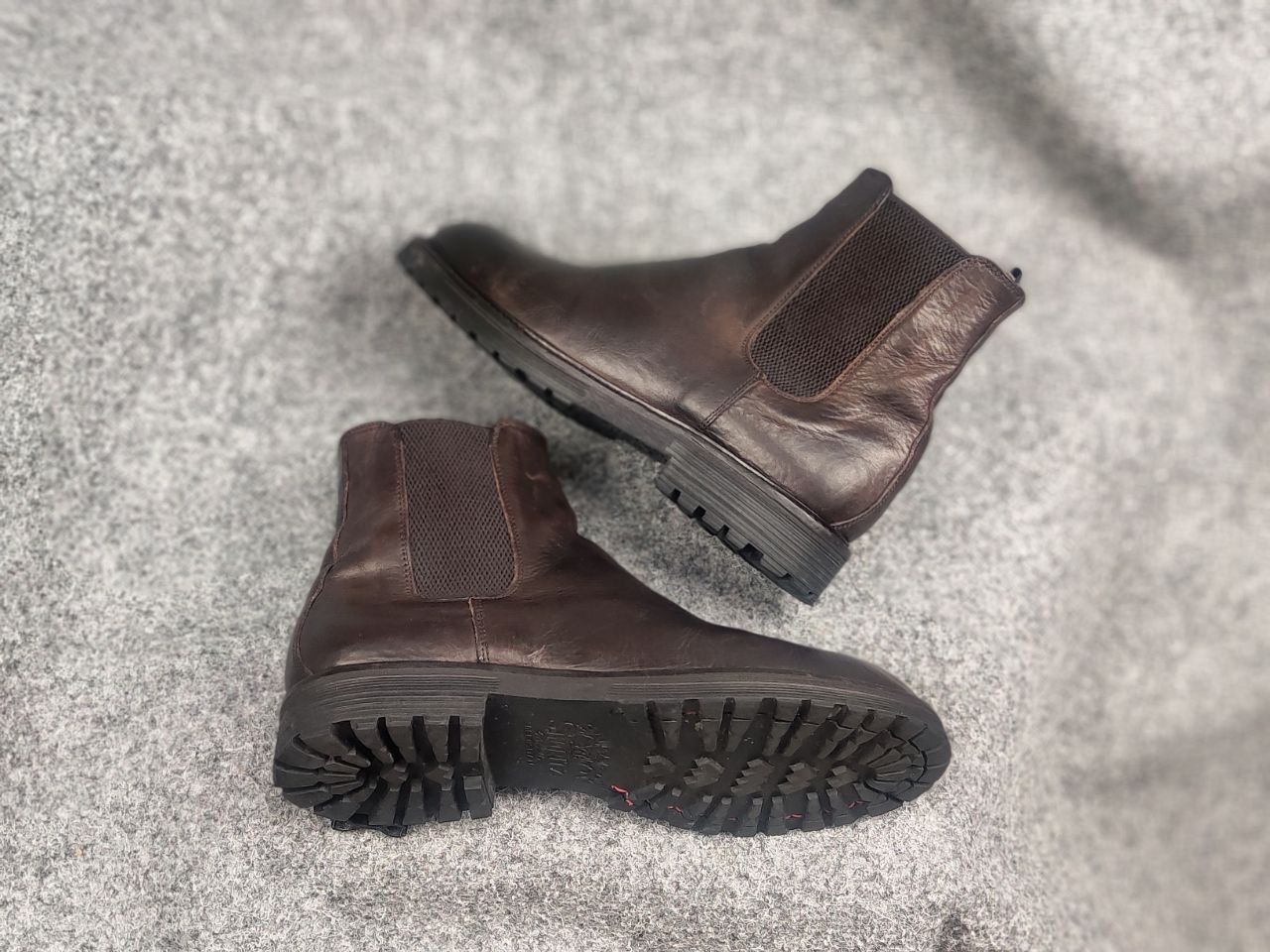 Le Grande Bleu (L.G.B.) St. Moritz Design leather fur chelsea Ankle Pull On Boots Size US 10 / IT 40 - 2 Thumbnail
