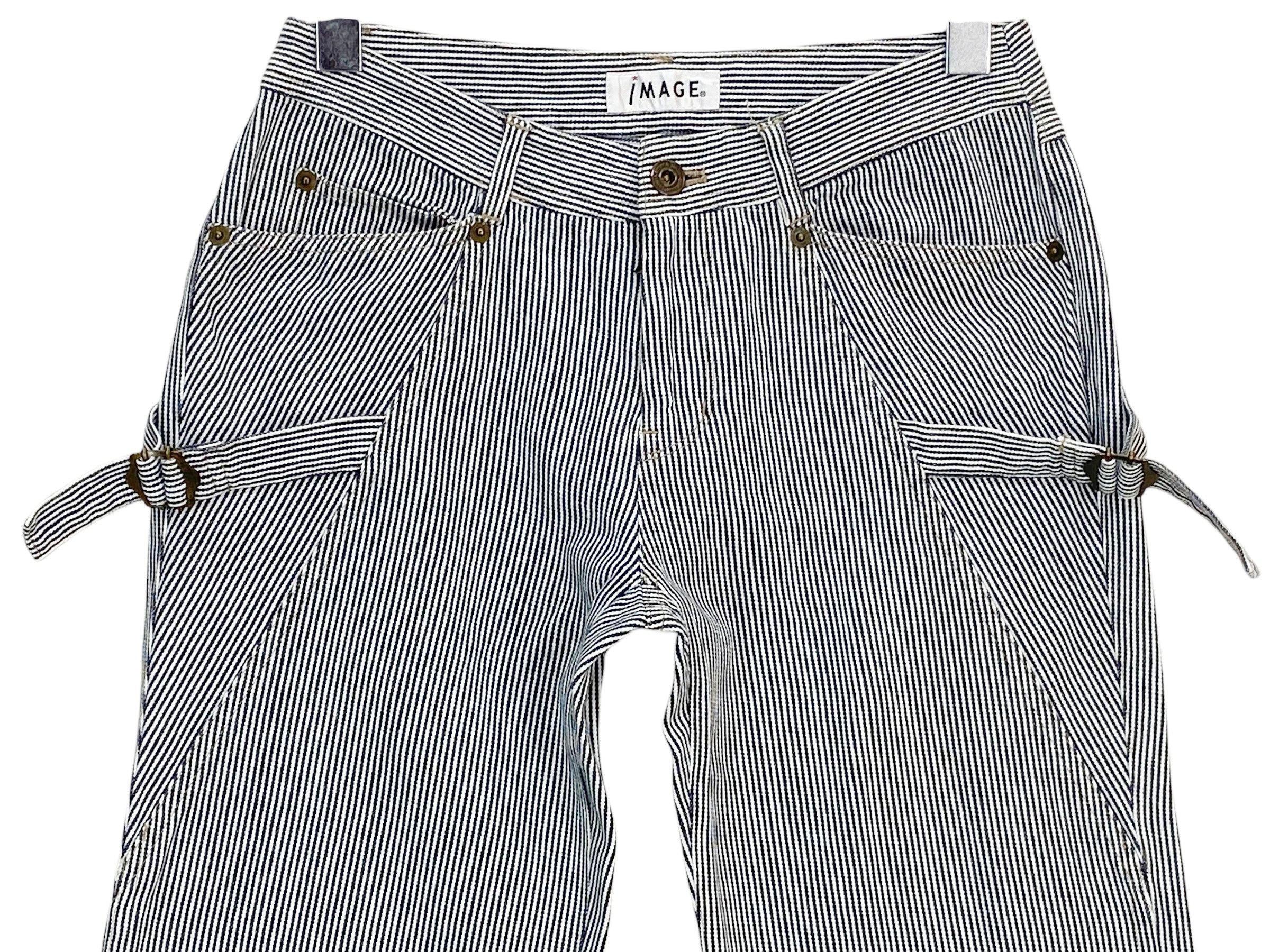 Japanese Brand × Uniqlo Image Jeans Stripes Hickory Jeans Size US 31 - 3 Thumbnail