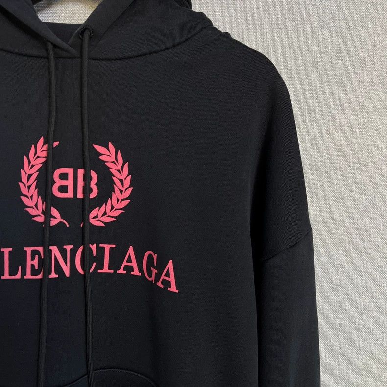 Balenciaga Balenciaga Black and red wheatear logo hoodie 2503-Nextarro Size US S / EU 44-46 / 1 - 3 Thumbnail