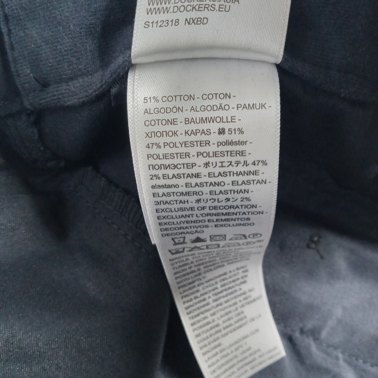Dockers Dockers Khakis Pants Men's 44x32 Black Relaxed Fit Pleated Size US 44 / EU 60 - 6 Thumbnail