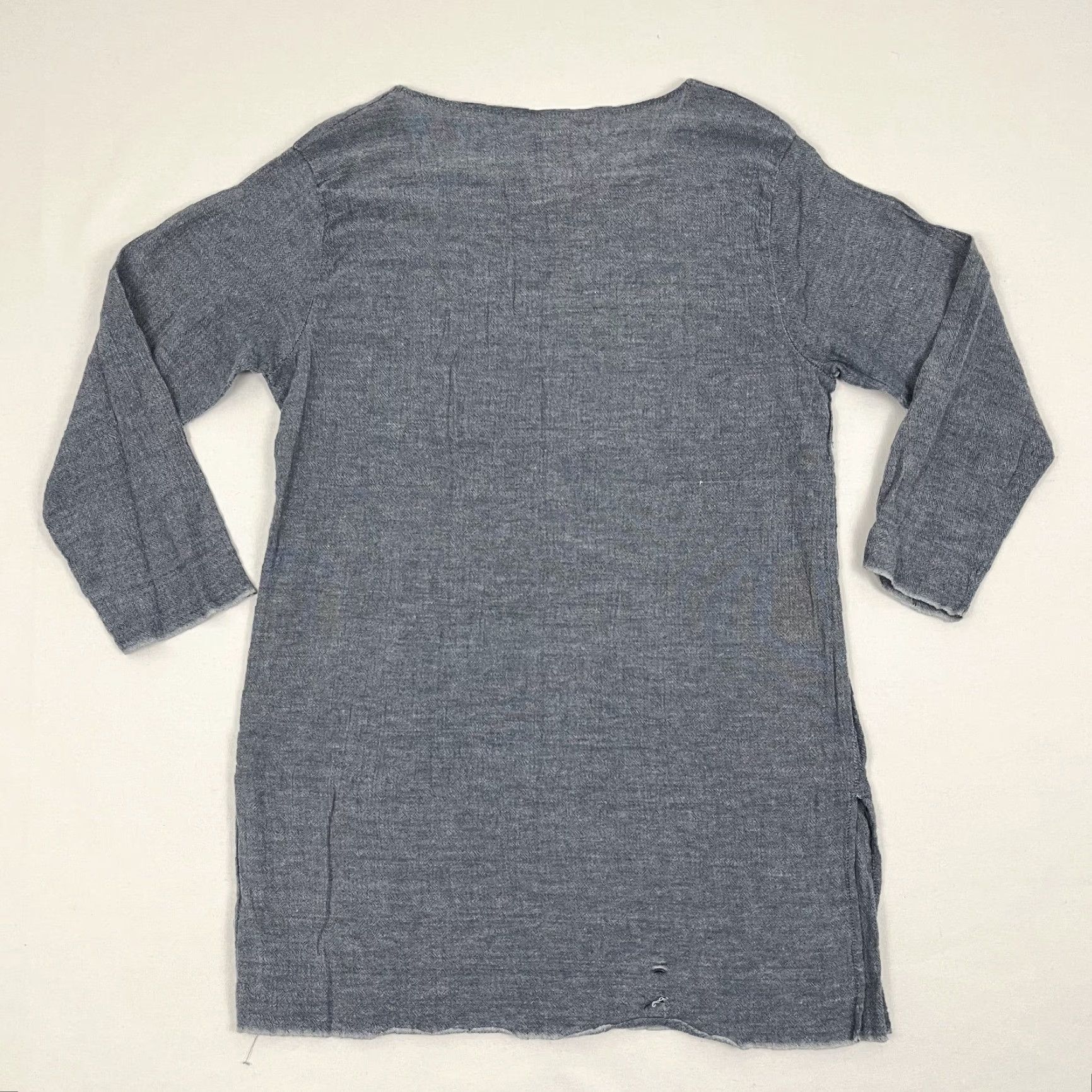 Vintage Loom.ist Dress Womens Size 2 Blue Organic Cotton Minimalist Lounge Shirt Dress 3/4 Sleeve Short Vintage No Mens Womens Size XS / US 0-2 / IT 36-38 - 7 Thumbnail
