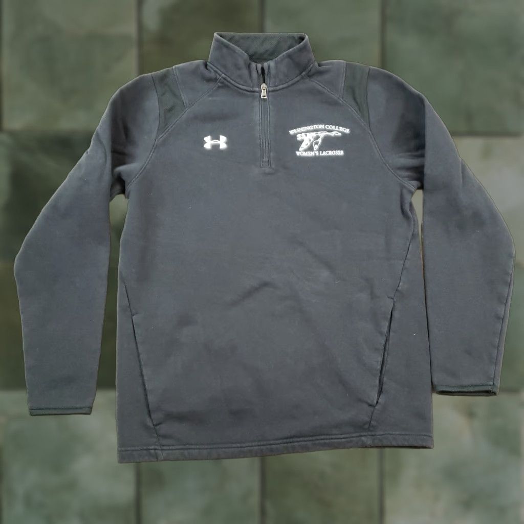 Under Armour Under Armour Womens Black 1/4 Zip Pullover Sweater Small Long Sleeve Mock Neck Size S / US 4 / IT 40 - 1 Thumbnail