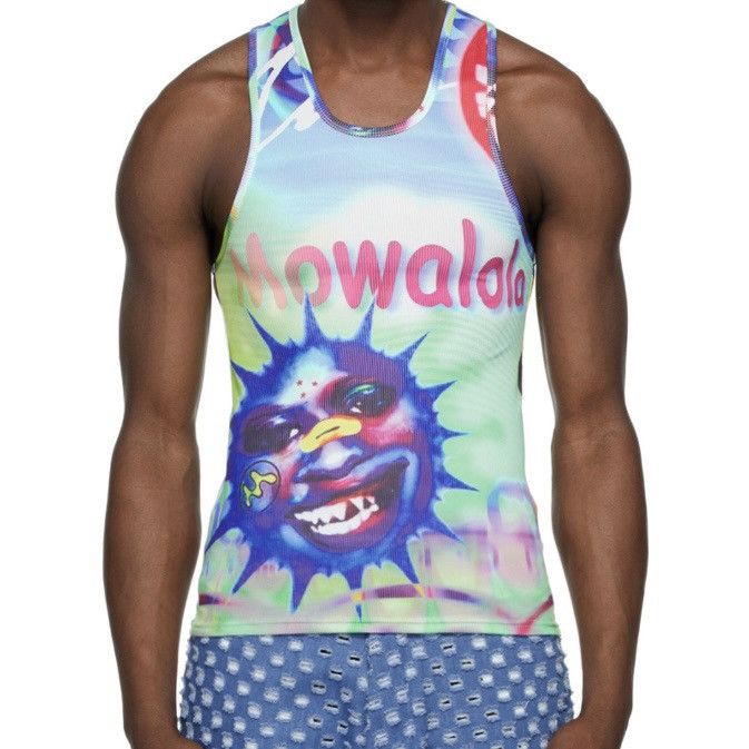 Mowalola Mowalola Multicolor MTV Tank Top Size US L / EU 52-54 / 3 - 7 Thumbnail