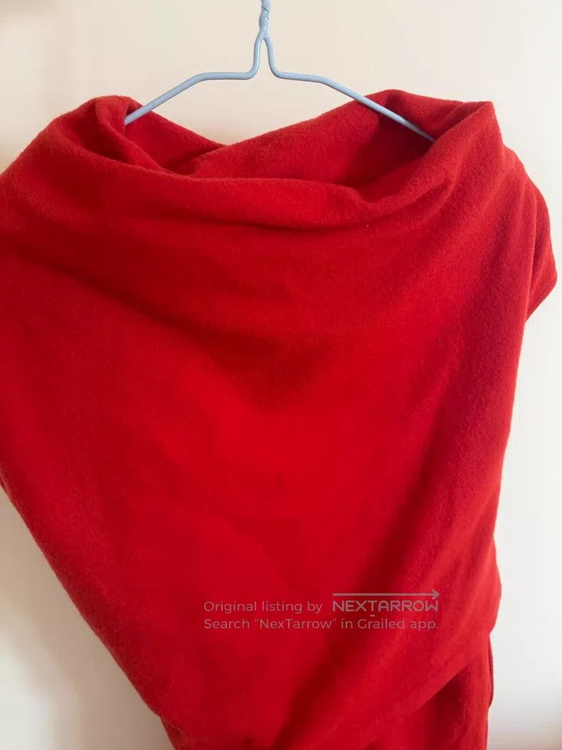Comme des Garcons Comme Des Garcons Vintage Red Tonal Wrap Sleeveless Dress Size S / US 4 / IT 40 - 4 Thumbnail