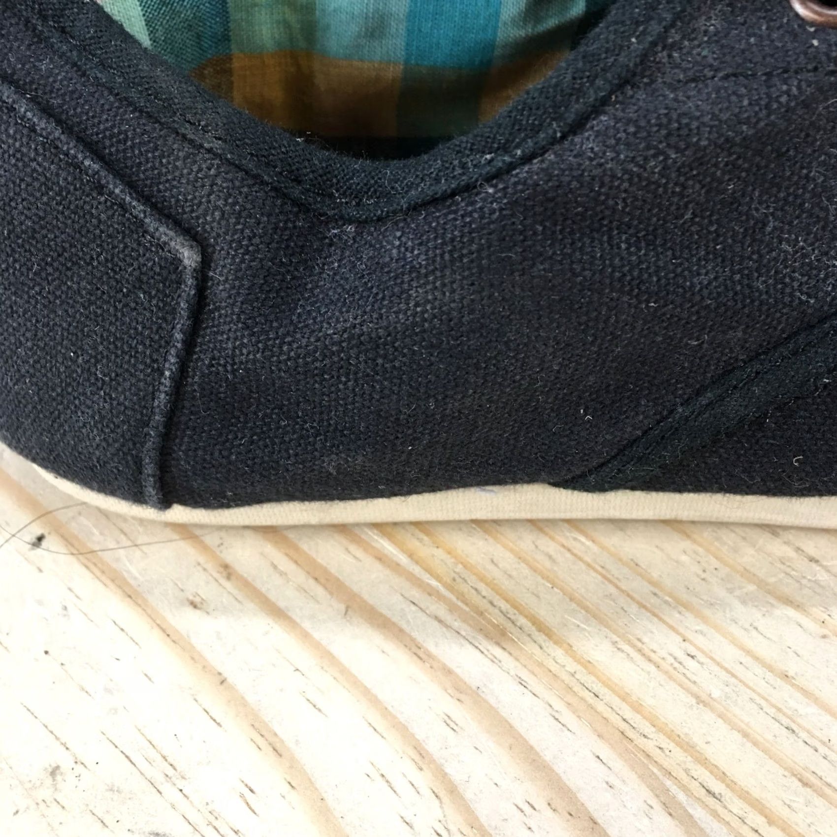 Toms TOMS Shoes Womens 10 Casual Comfort Low Top Sneakers Black Fabric Flats Lace Up Shoes Size L / US 10 / IT 46 - 7 Thumbnail